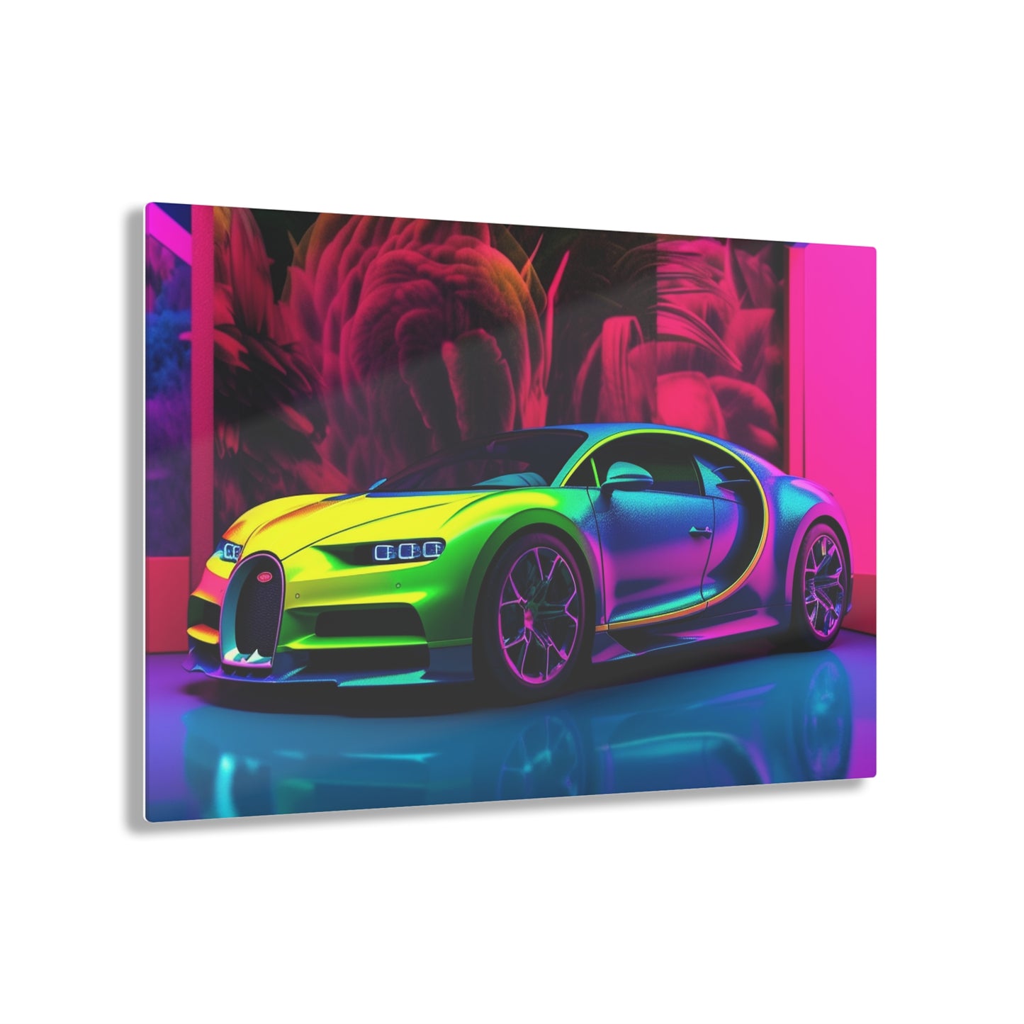 Acrylic Prints Florescent Bugatti Flair 1