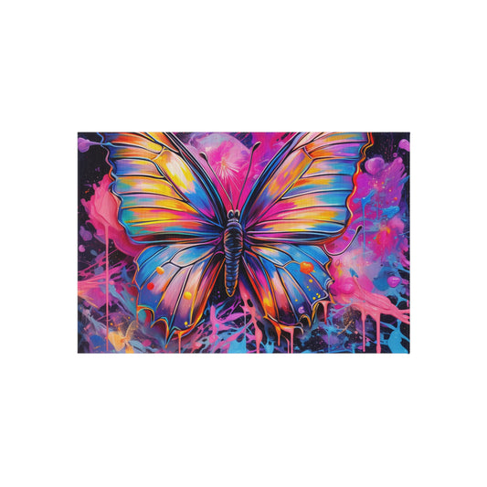 Outdoor Rug  Pink Butterfly Flair 3