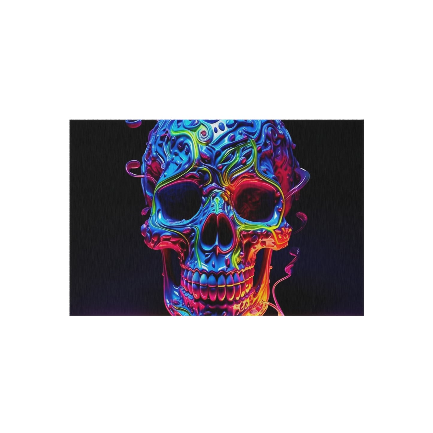 Outdoor Rug  Macro Skull Color 3