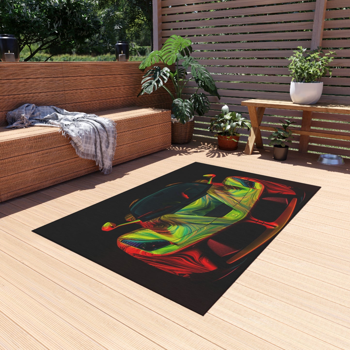 Outdoor Rug  Ferrari Neon 1