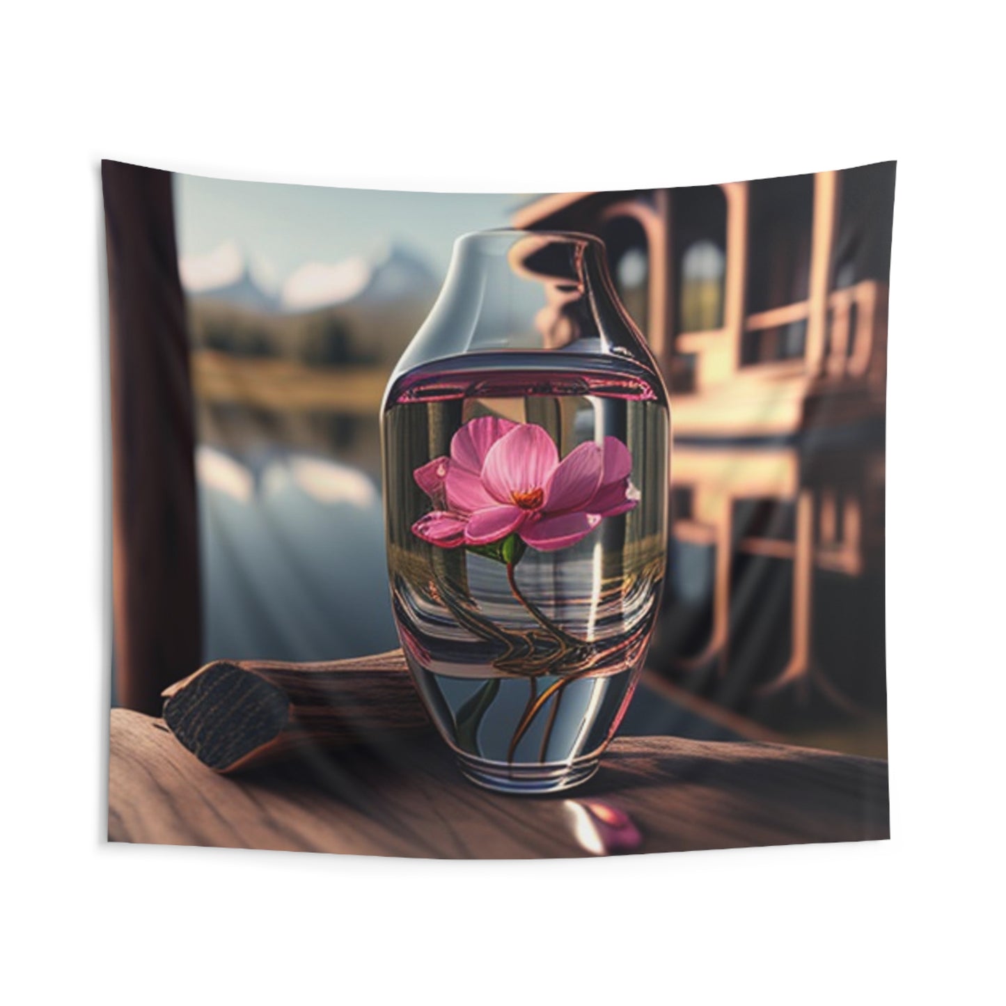 Indoor Wall Tapestries Pink Magnolia 3