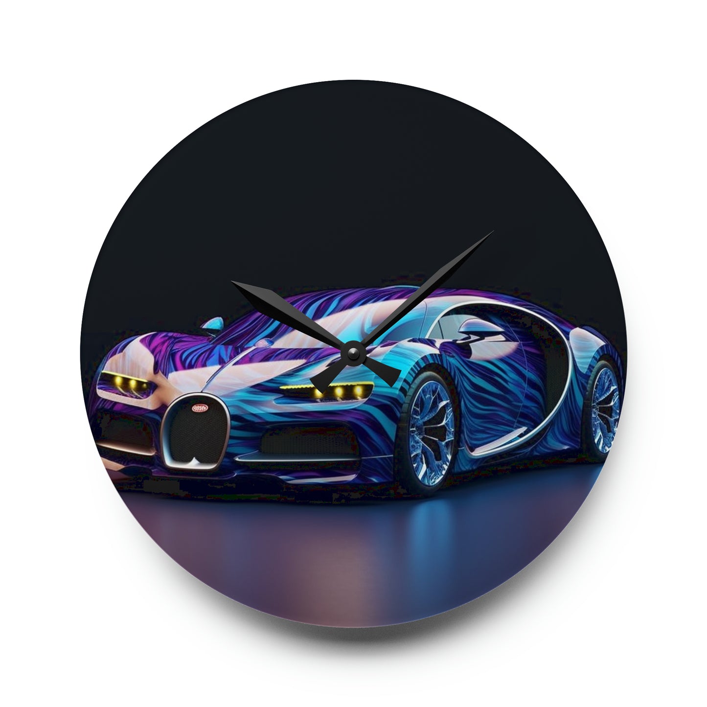 Acrylic Wall Clock Bugatti Abstract Flair 3