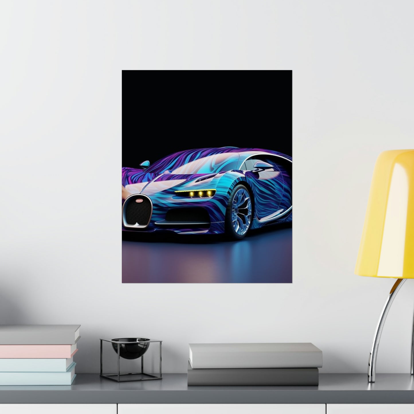 Premium Matte Vertical Posters Bugatti Abstract Flair 3