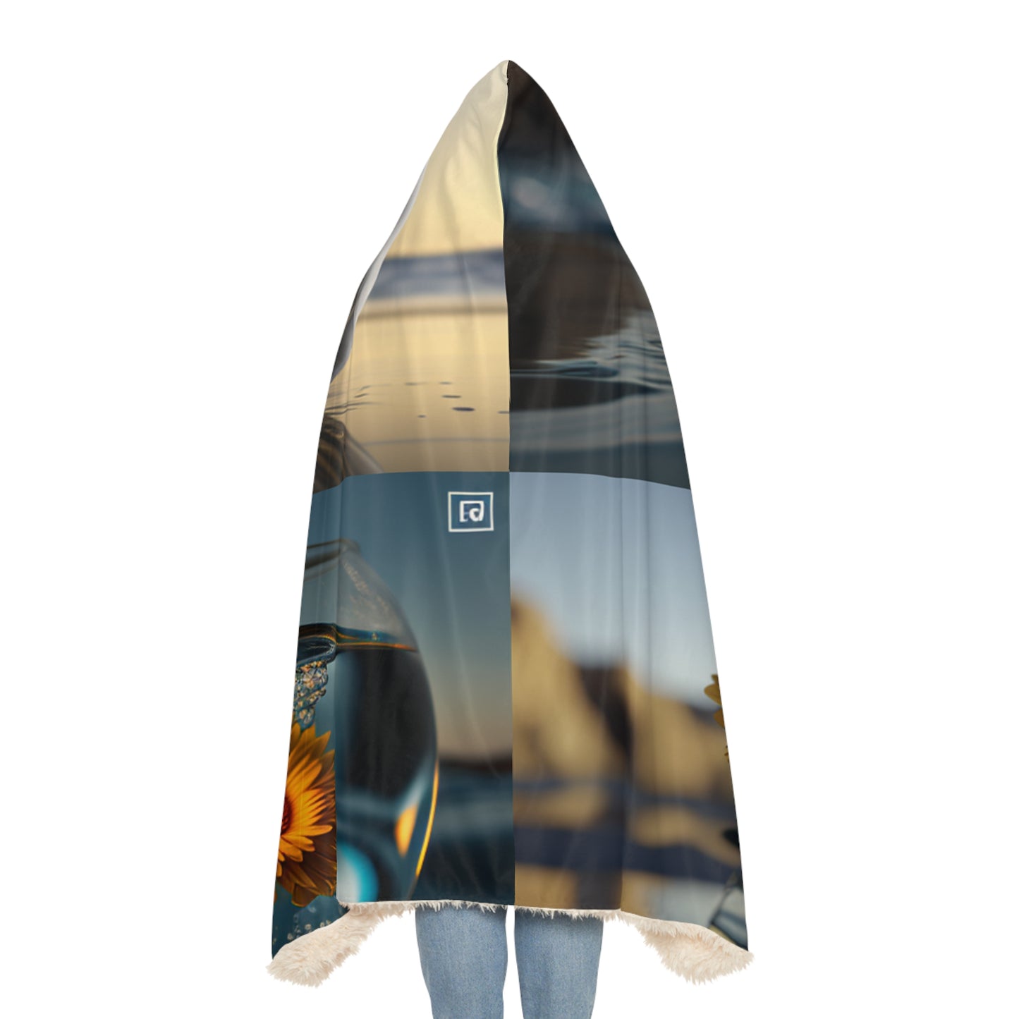 Snuggle Hooded Blanket yello Gerbera glass 5