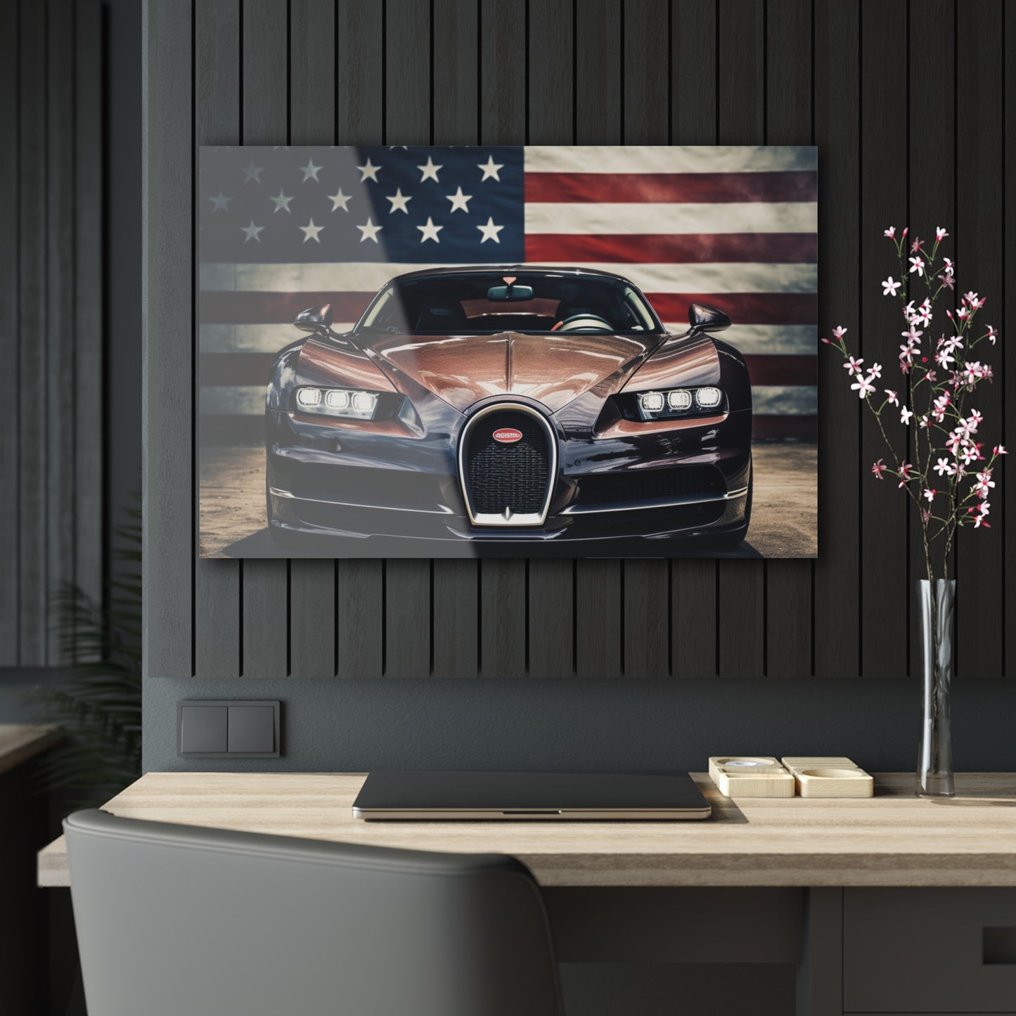 Acrylic Prints Bugatti Flag 4