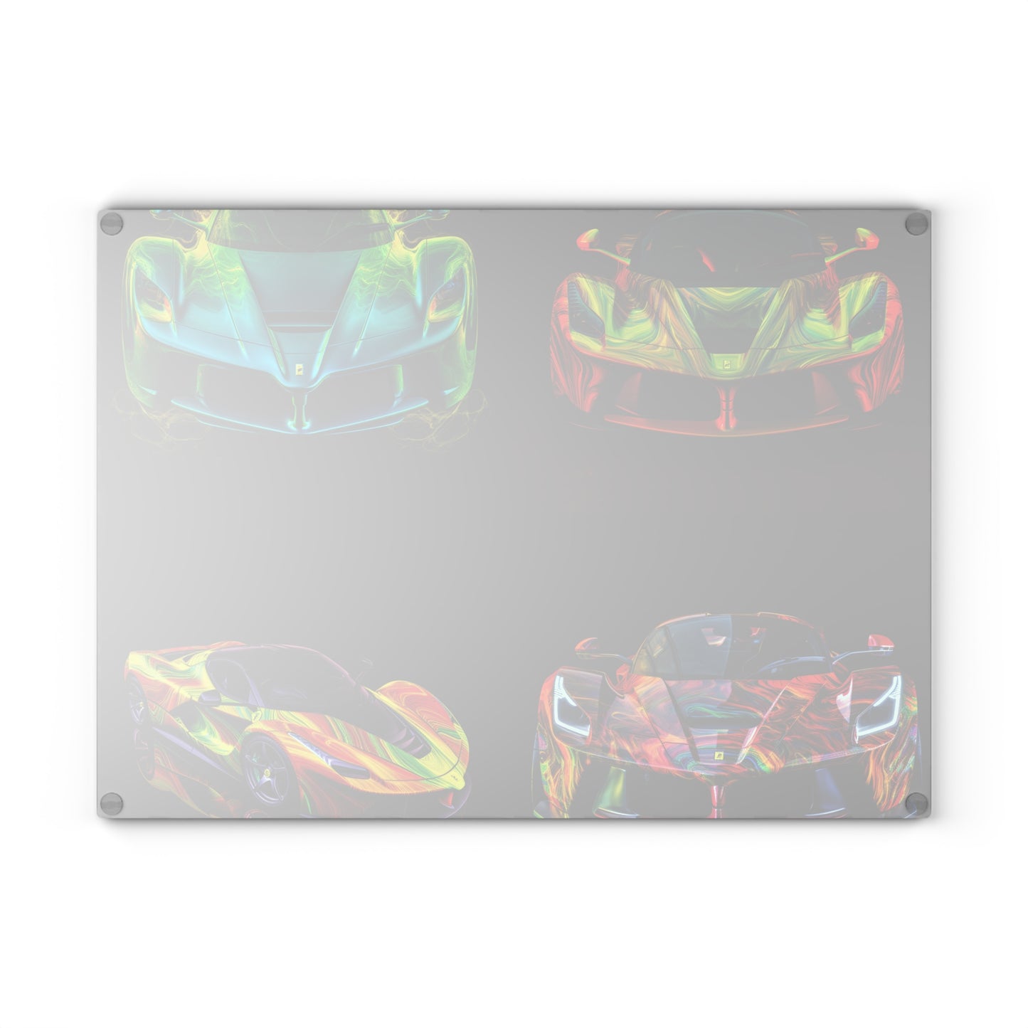 Glass Cutting Board Ferrari Neon 5