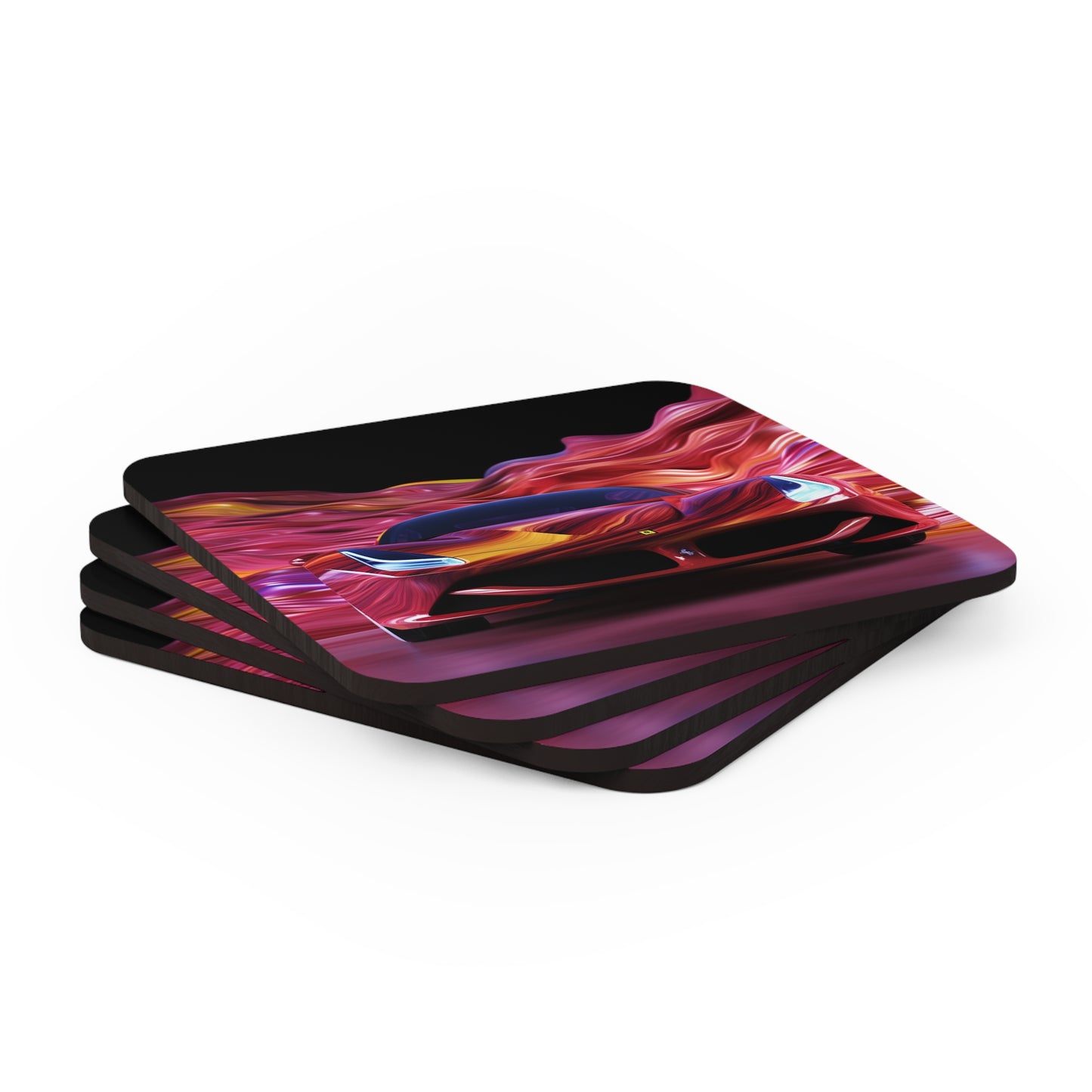 Corkwood Coaster Set Ferrari Water Fusion 3