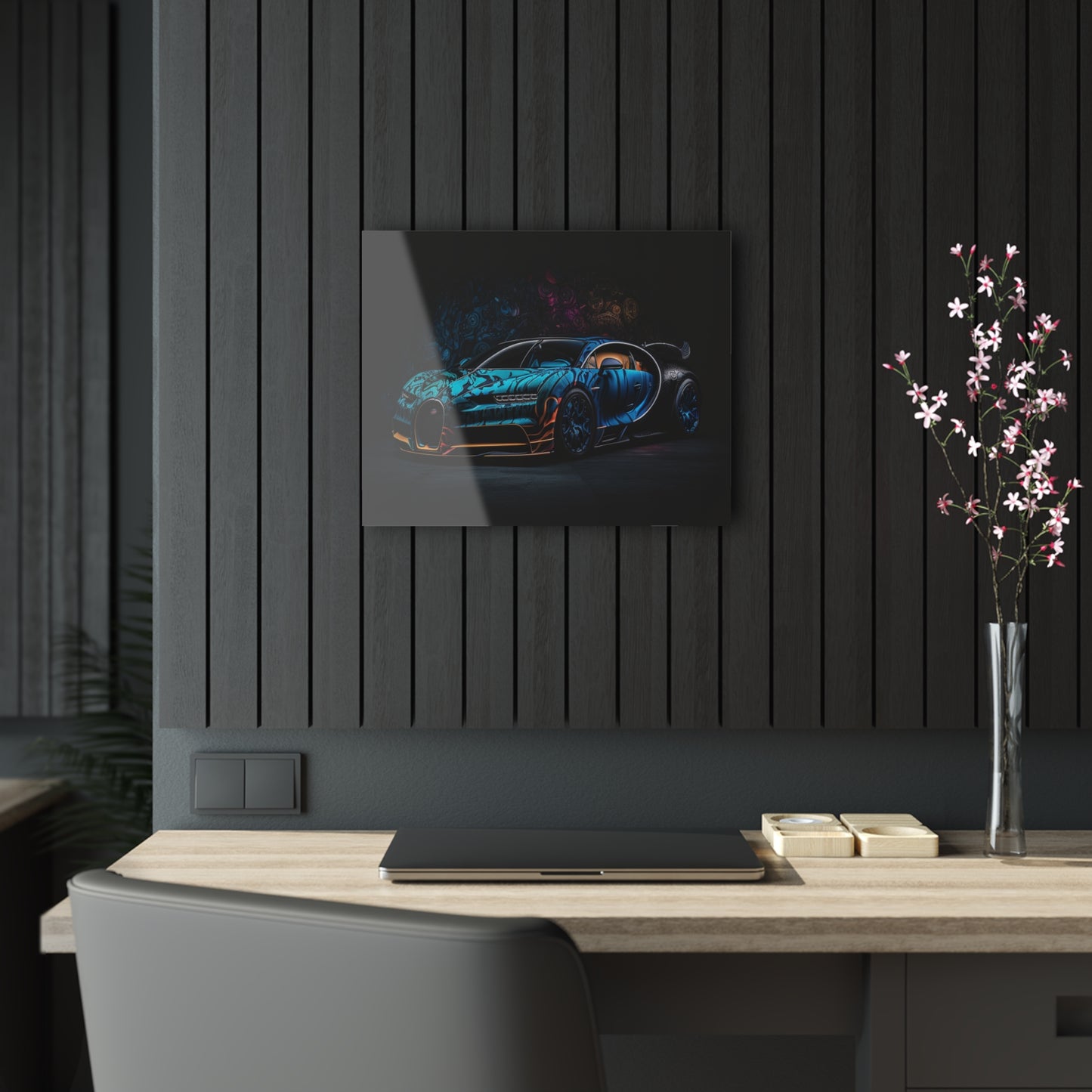 Acrylic Prints Bugatti Blue 3