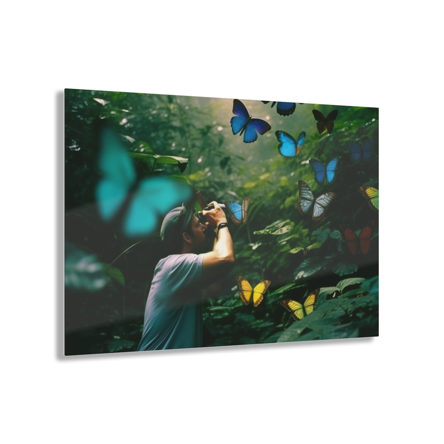 Acrylic Prints Jungle Butterfly 1