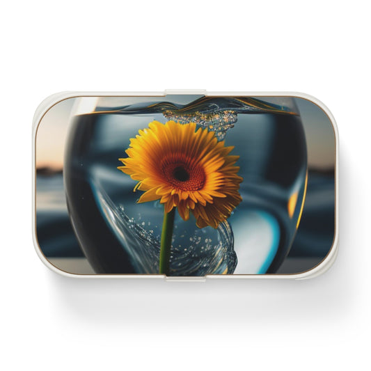 Bento Lunch Box yello Gerbera glass 3