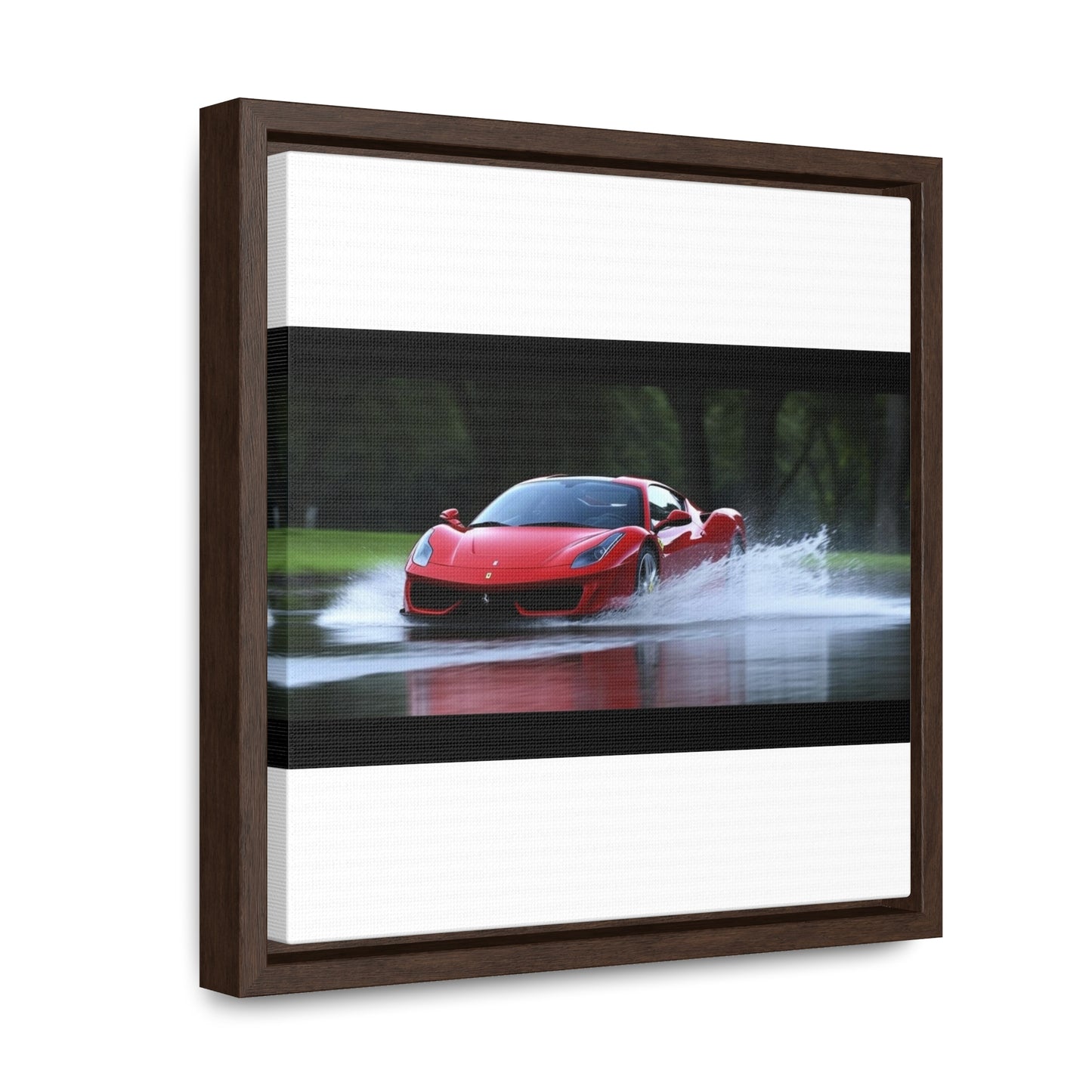 Gallery Canvas Wraps, Square Frame Water Ferrari Splash 2