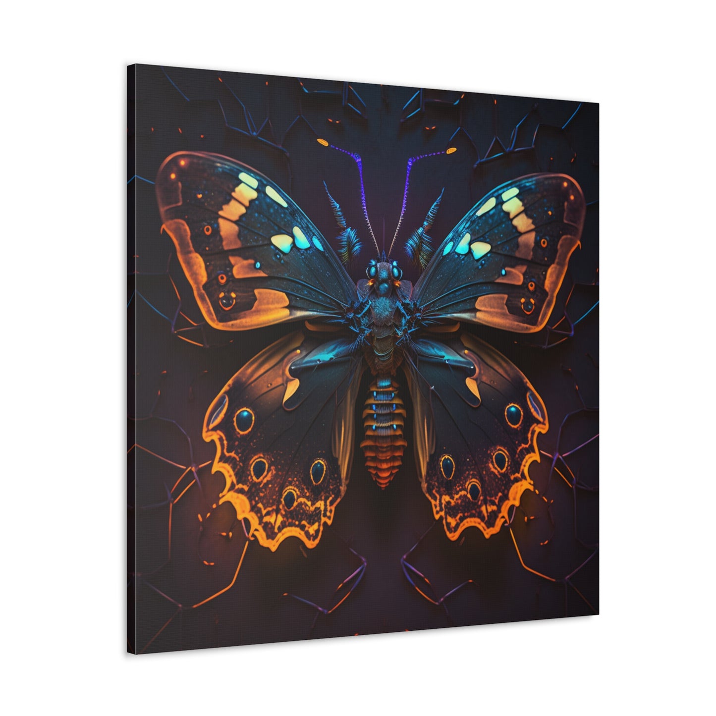 Canvas Gallery Wraps Neon Hue Butterfly 2