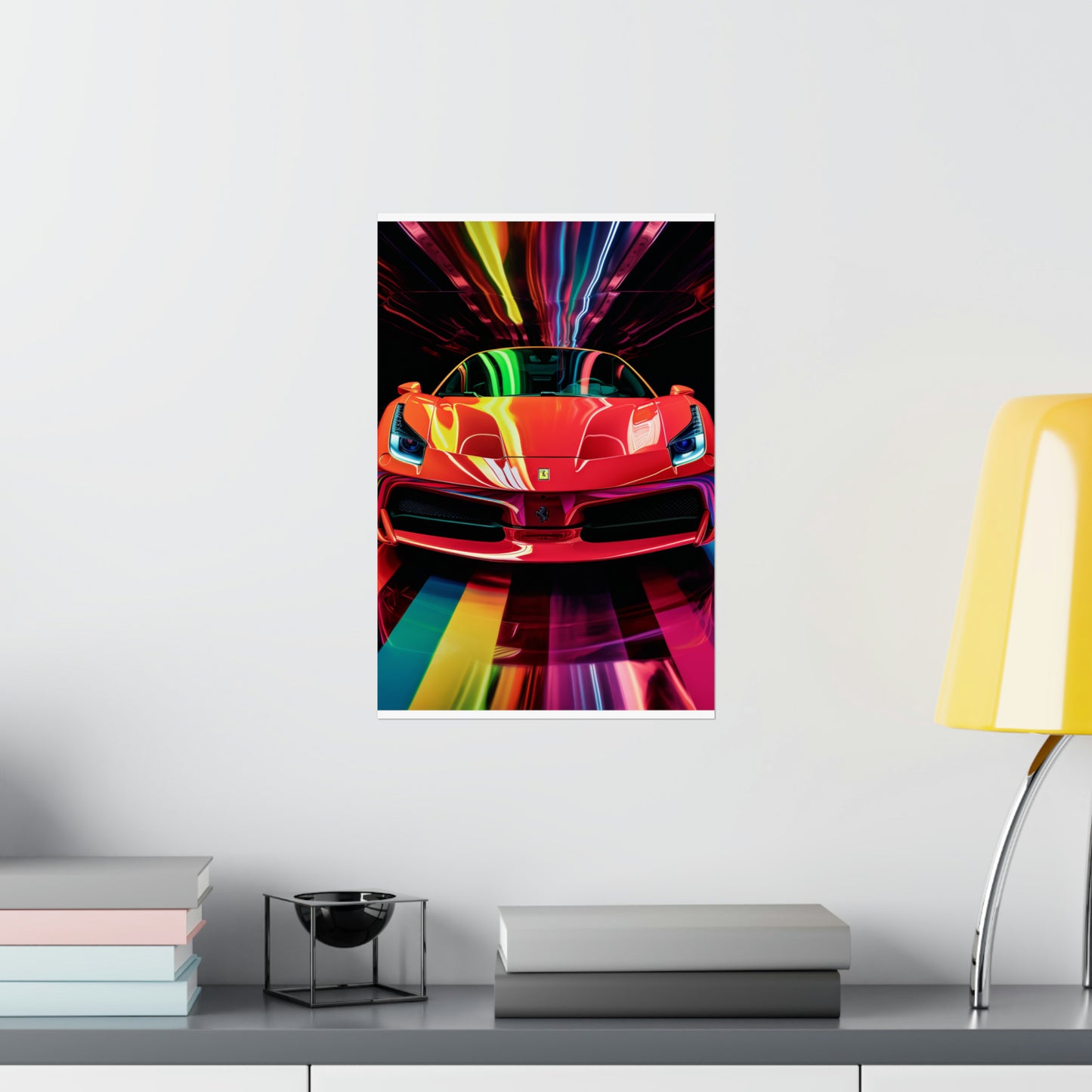 Premium Matte Vertical Posters Ferrari Flair Macro 3