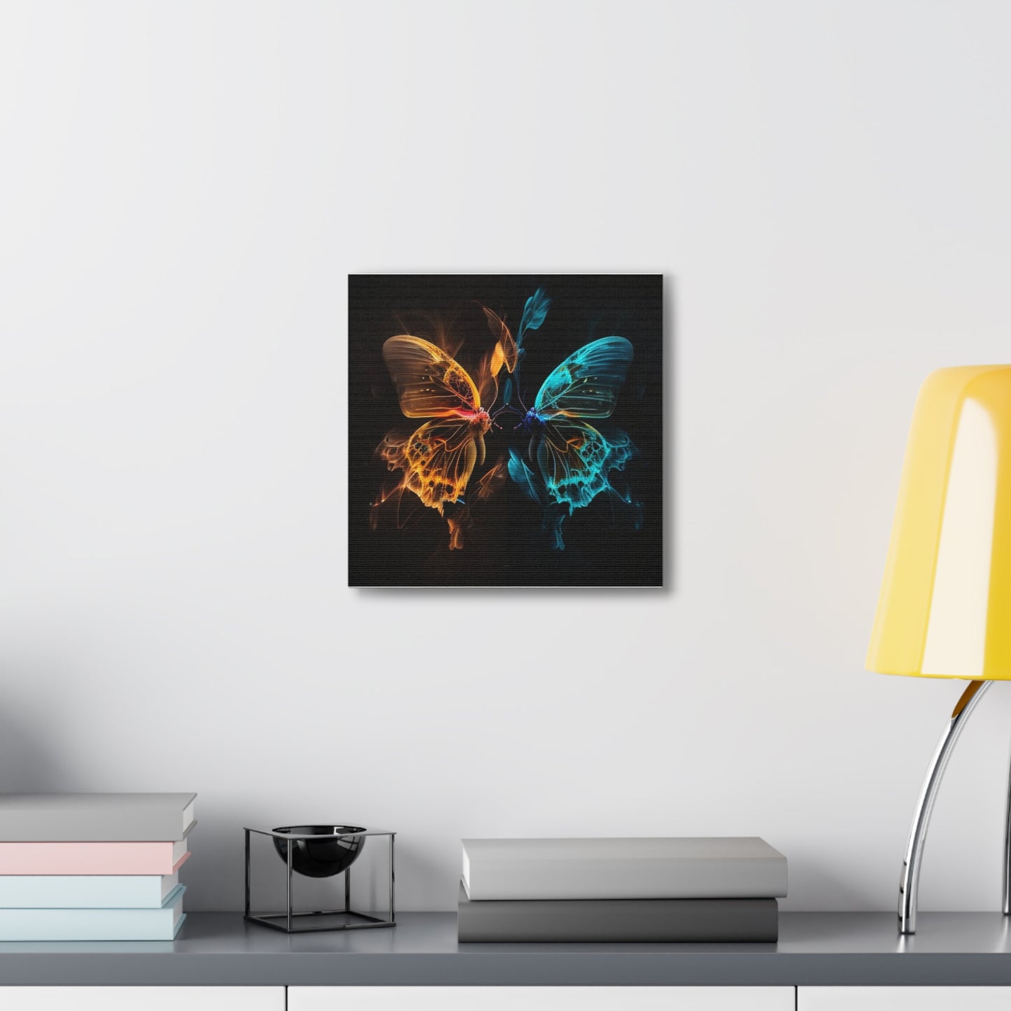 Canvas Gallery Wraps Kiss Neon Butterfly 2