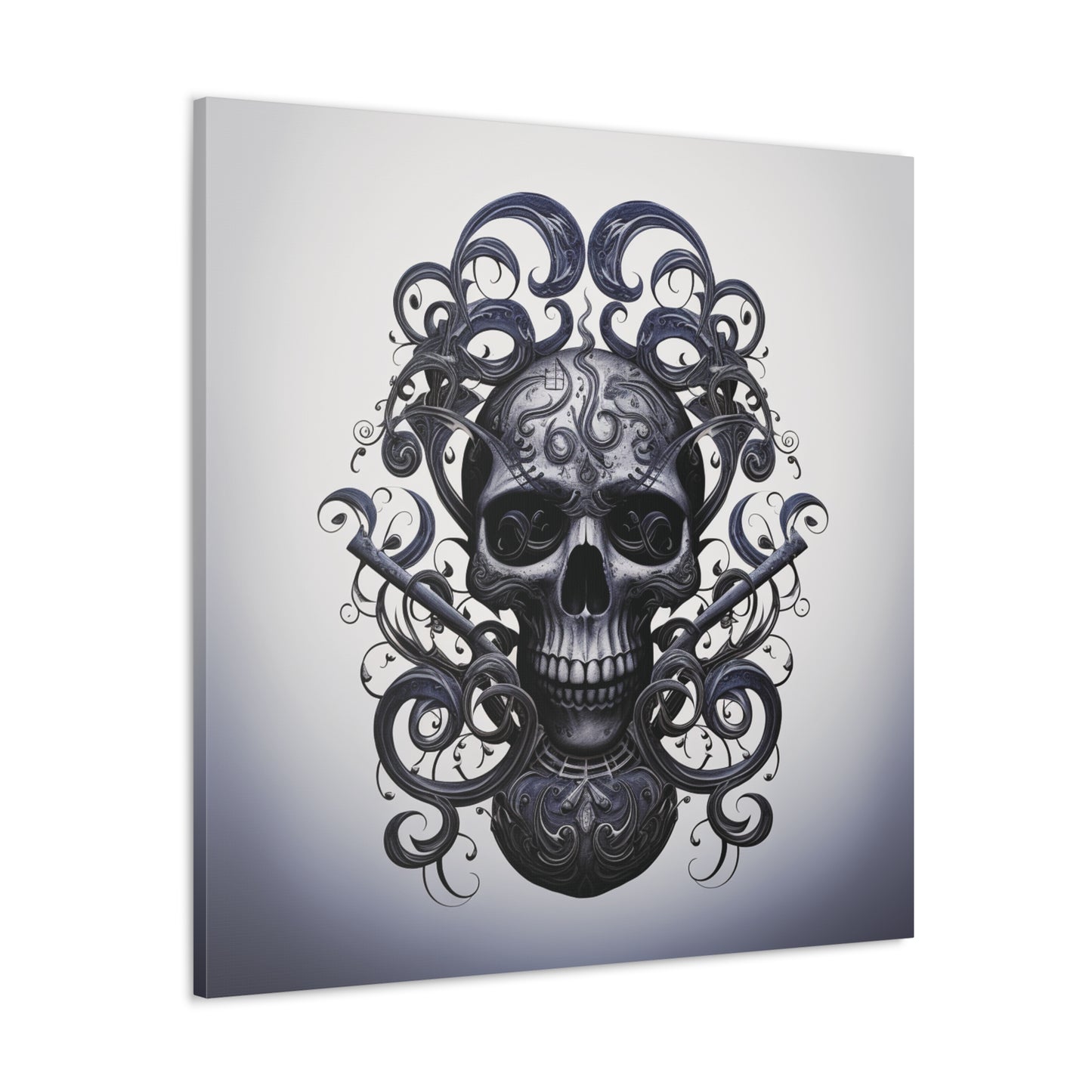 Canvas Gallery Wraps Skull Treble Clef 1