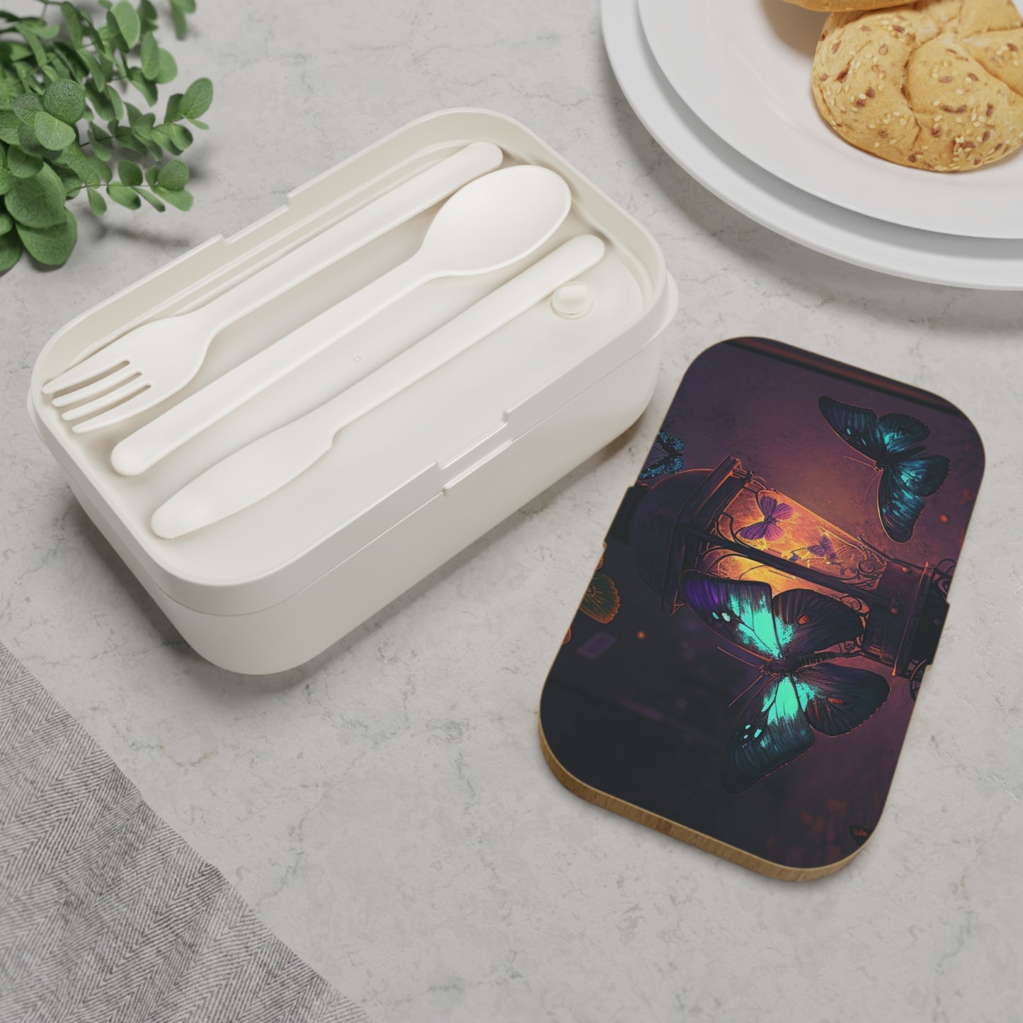 Bento Lunch Box Street Light Butterfly 4