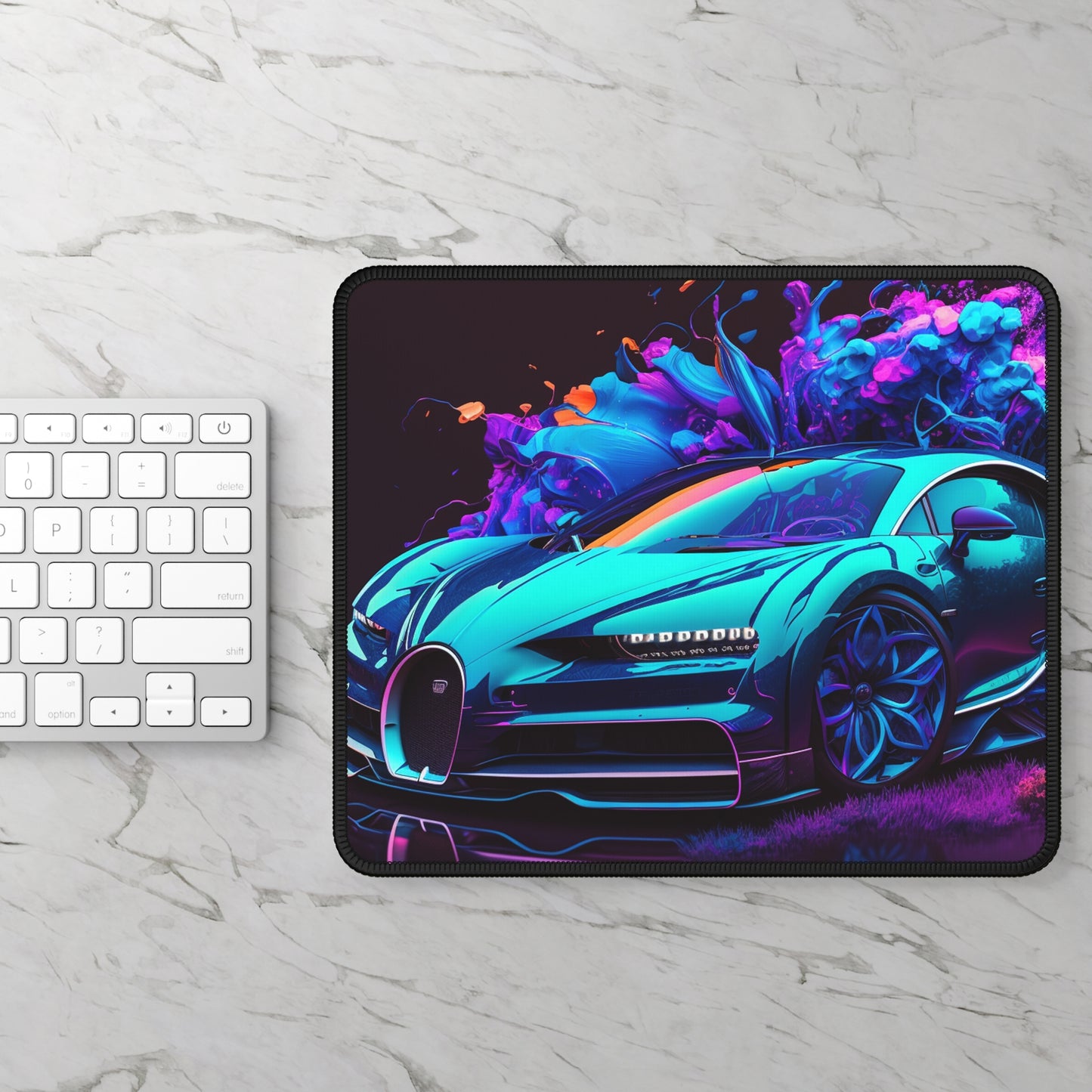 Gaming Mouse Pad  Bugatti Neon Chiron 3