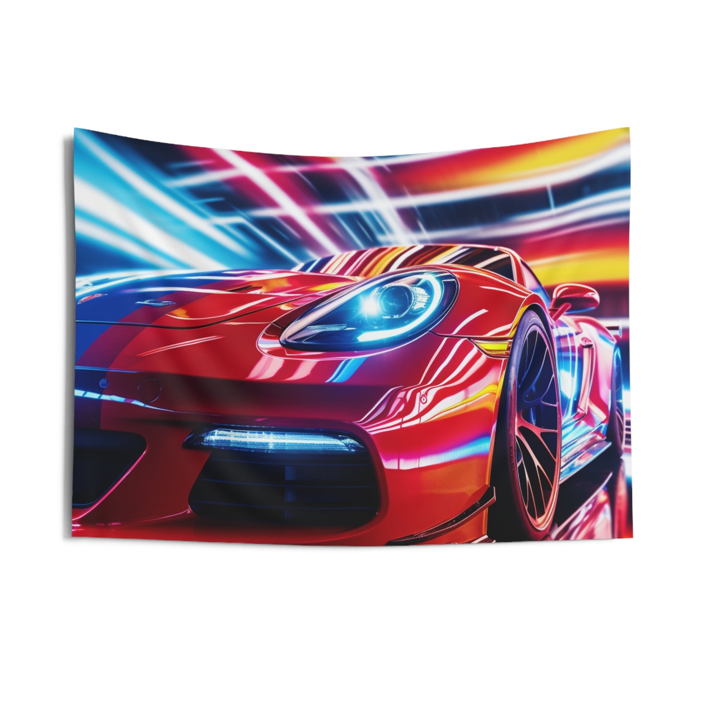 Indoor Wall Tapestries Macro Flag Ferrari 1