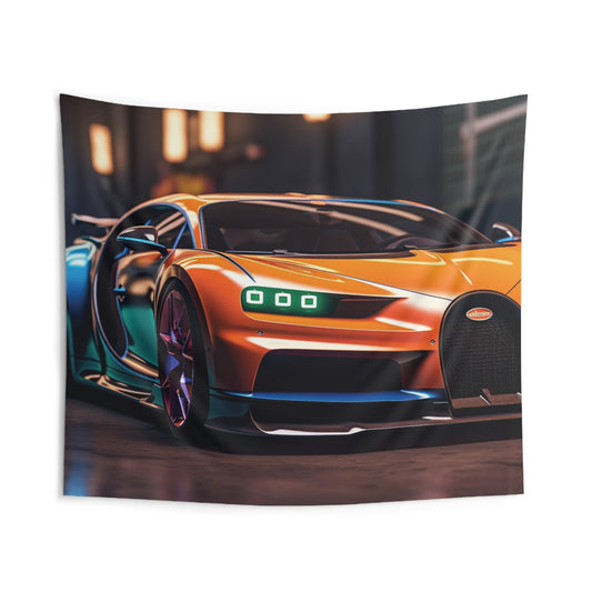 Indoor Wall Tapestries Hyper Bugatti Neon Chiron 1