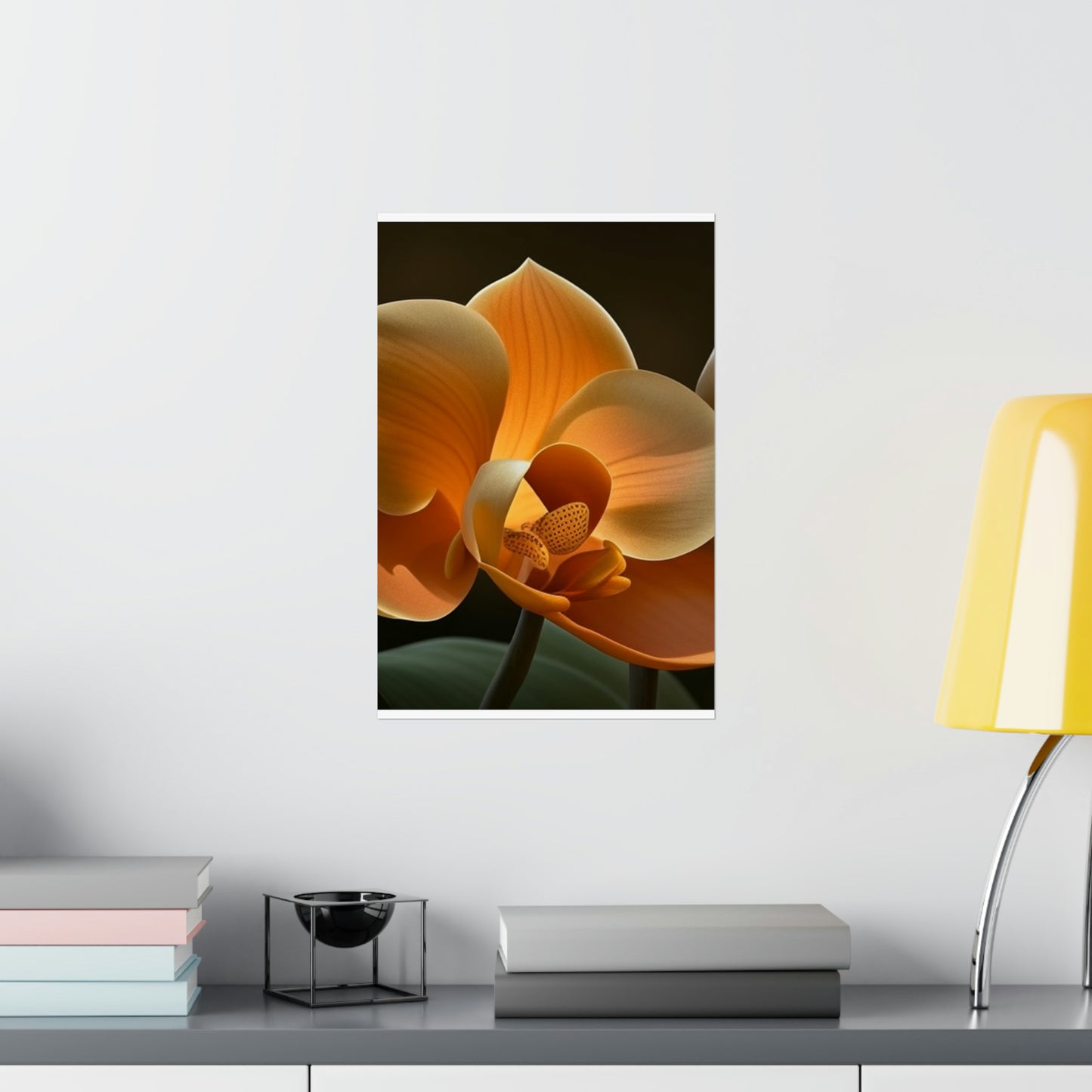 Premium Matte Vertical Posters Orange Orchid 4