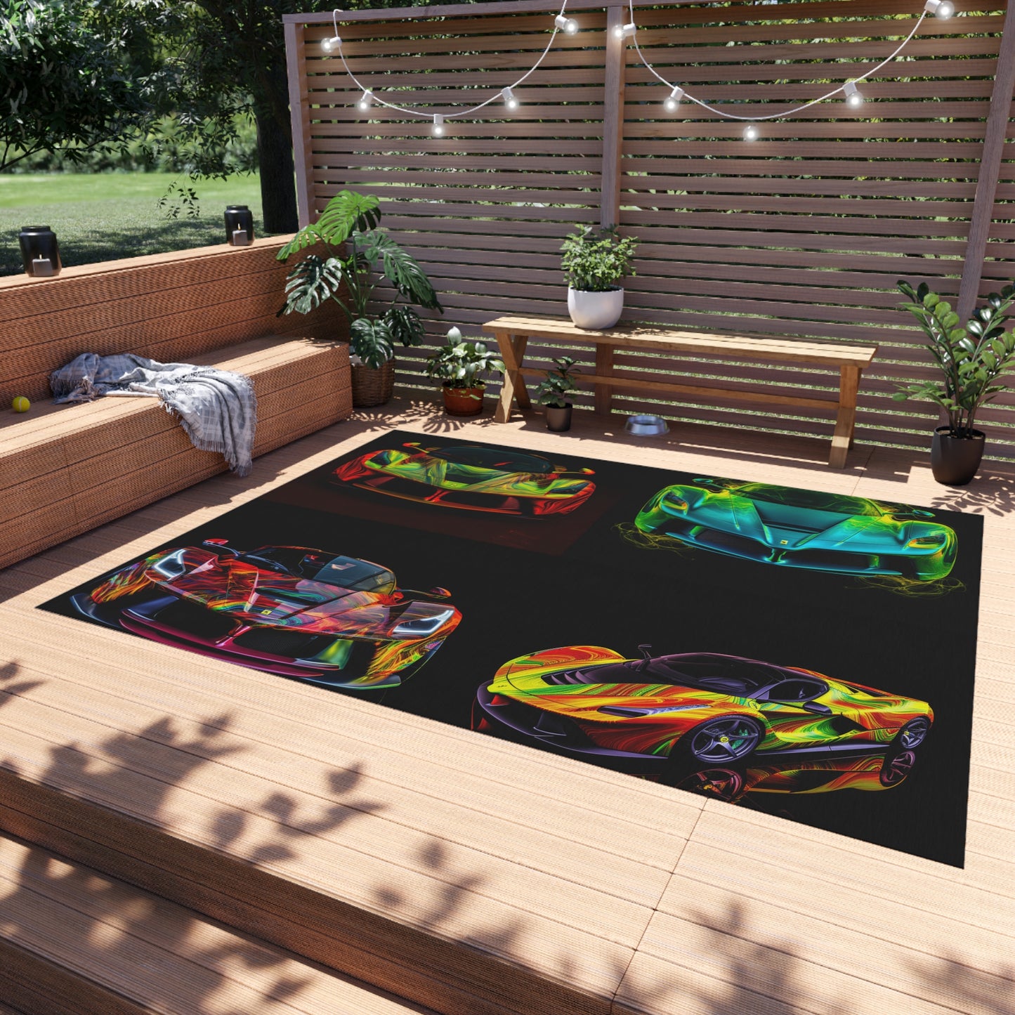 Outdoor Rug  Ferrari Neon 5