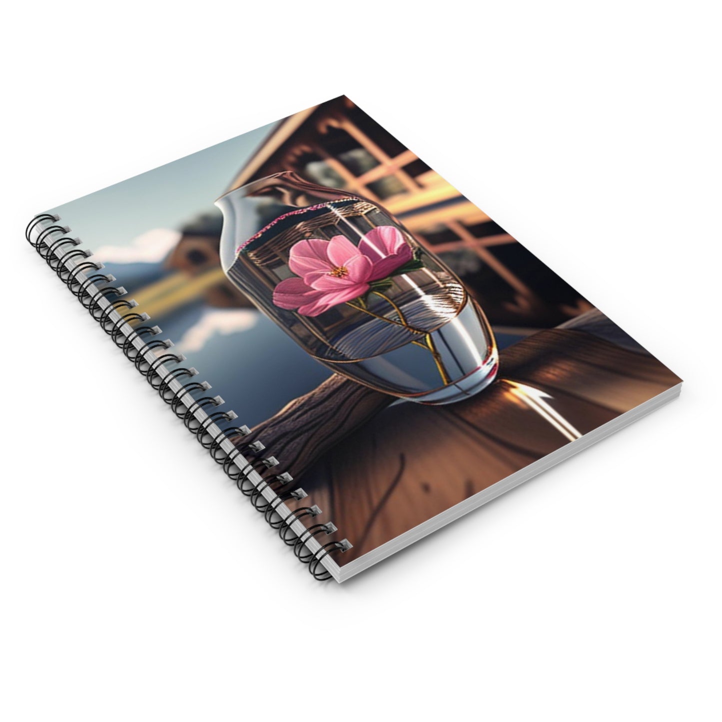 Spiral Notebook - Ruled Line Pink Magnolia 4