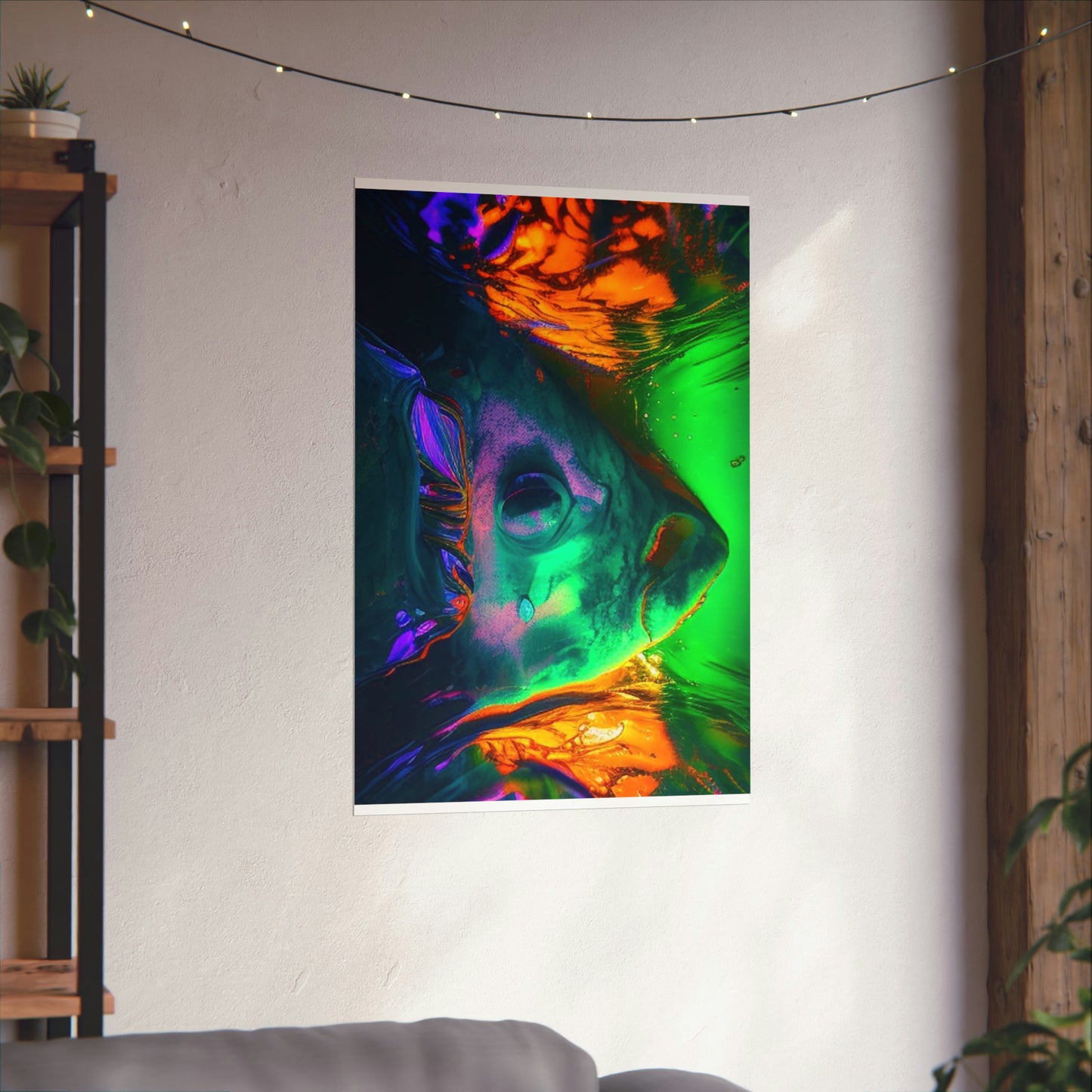 Premium Matte Vertical Posters Florescent Glow 1