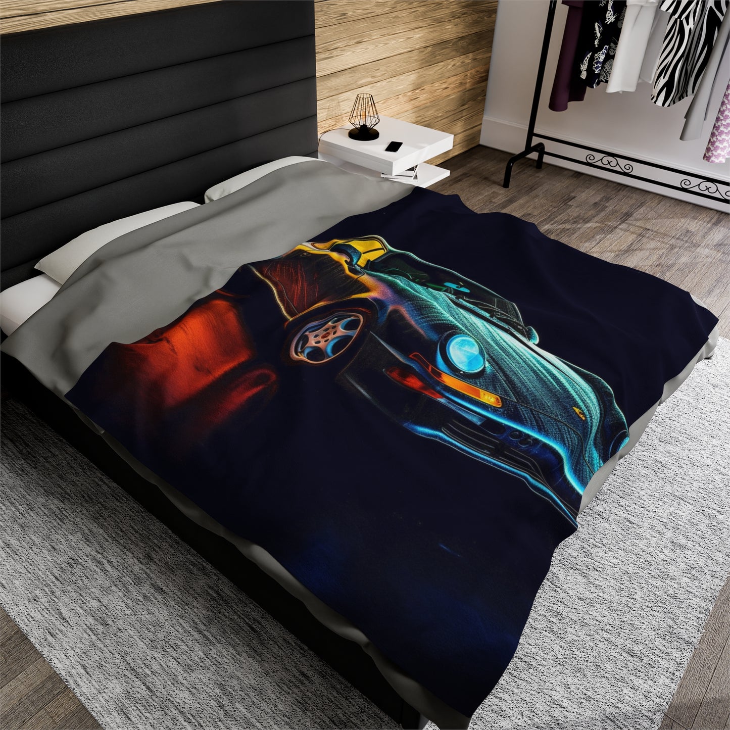 Velveteen Plush Blanket Porsche 933 3