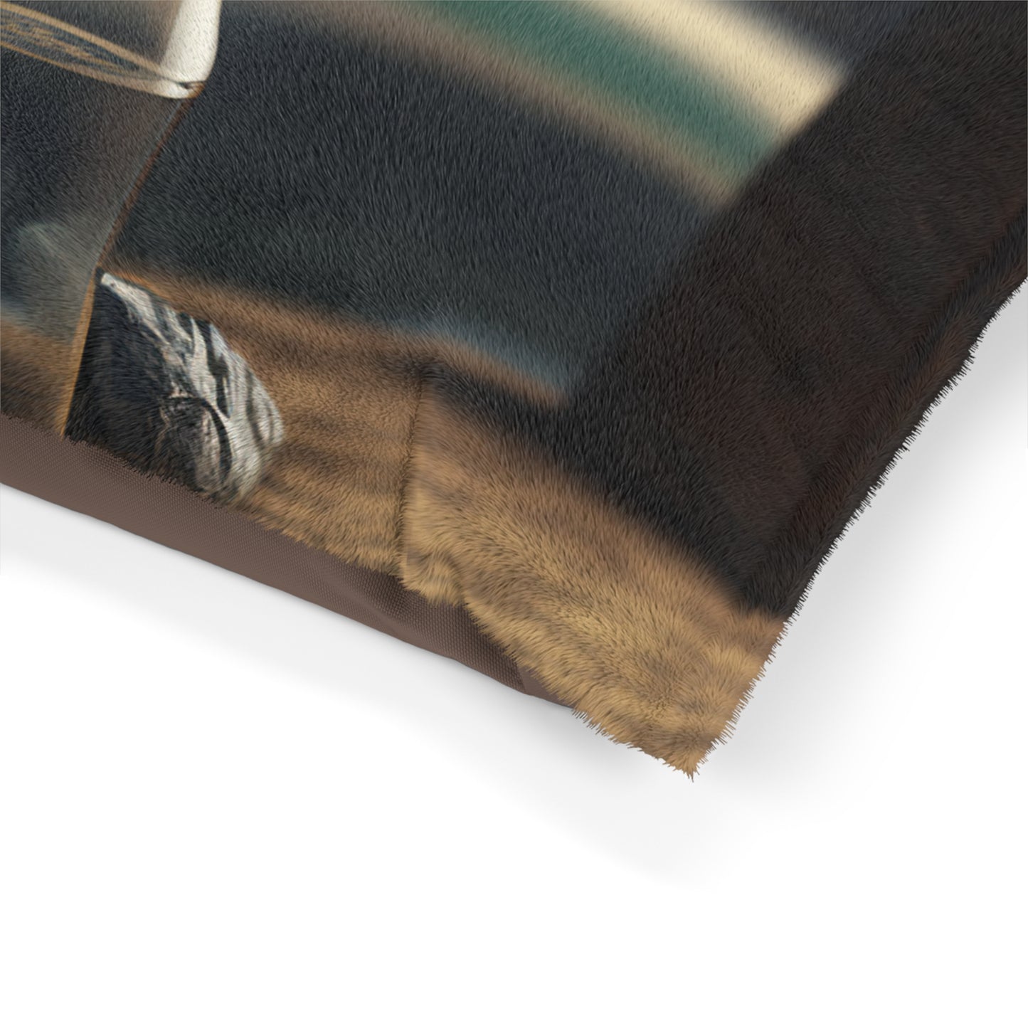 Pet Bed Yellow Hibiscus Wood 4