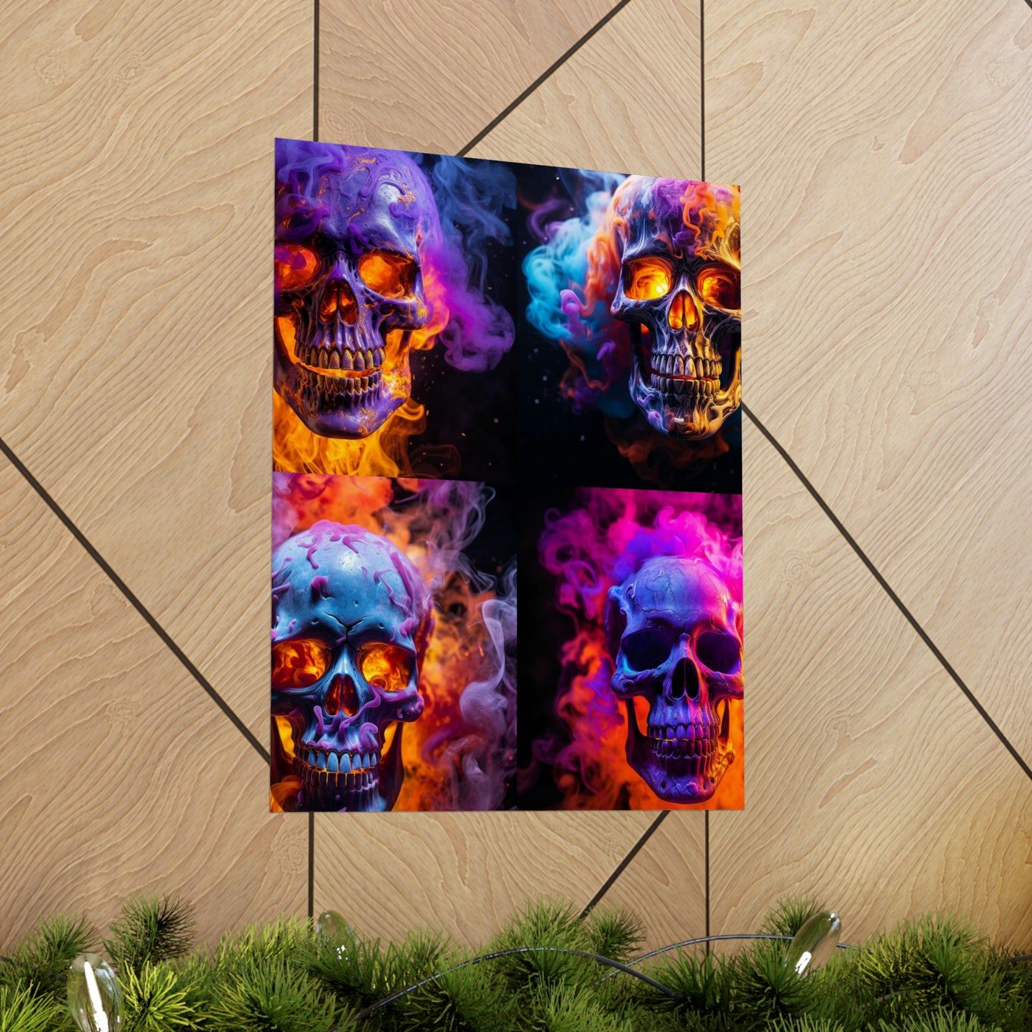 Premium Matte Vertical Posters Macro Skull 5