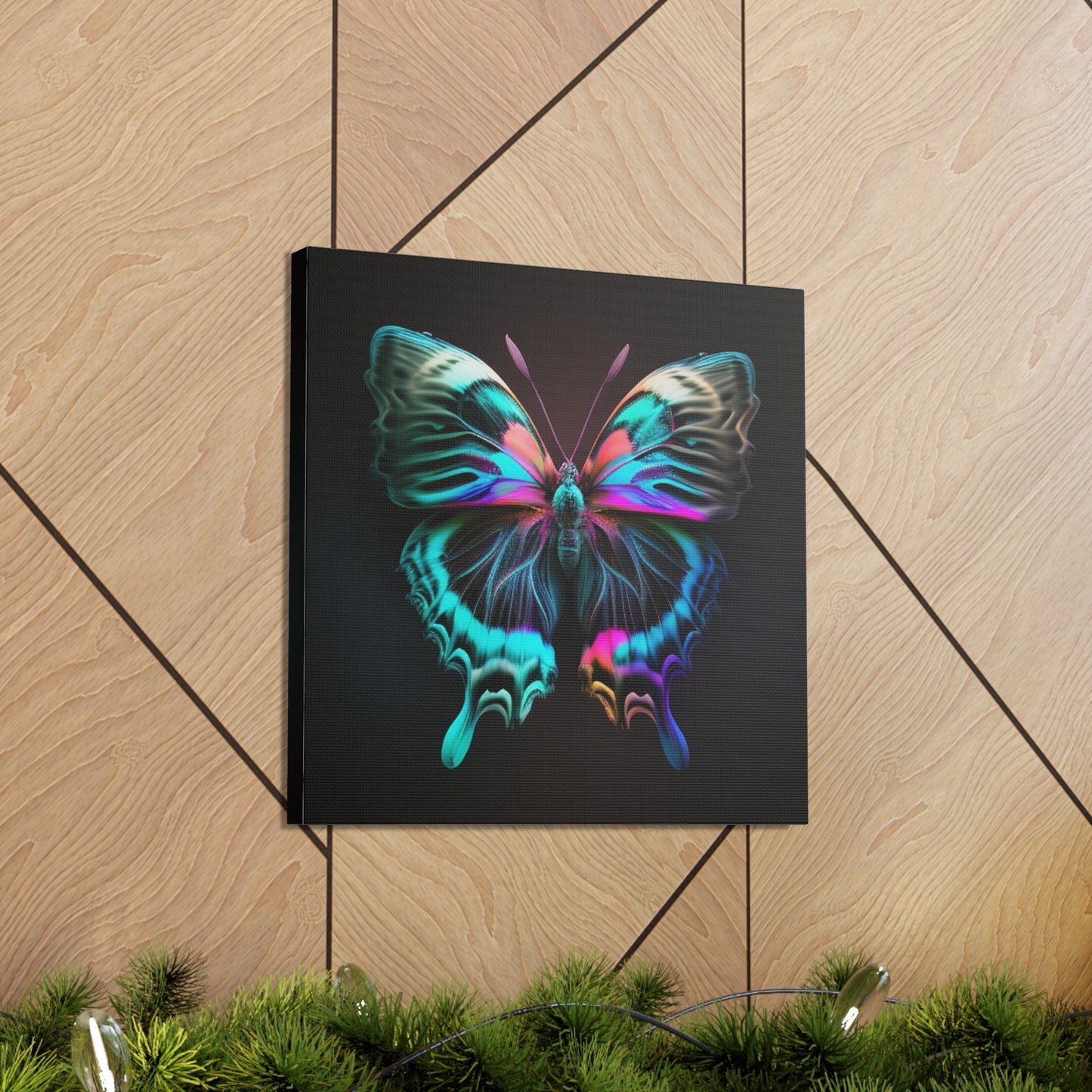 Canvas Gallery Wraps Neon Butterfly Fusion 3