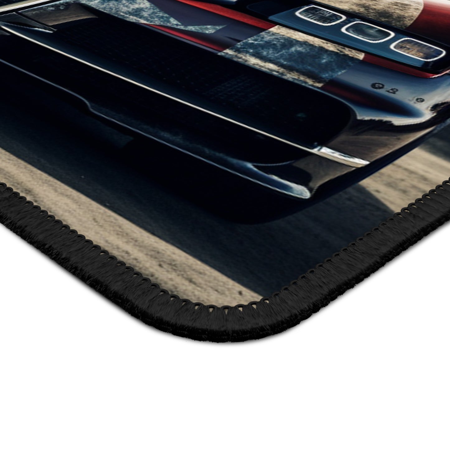 Gaming Mouse Pad  American Flag Background Bugatti 3