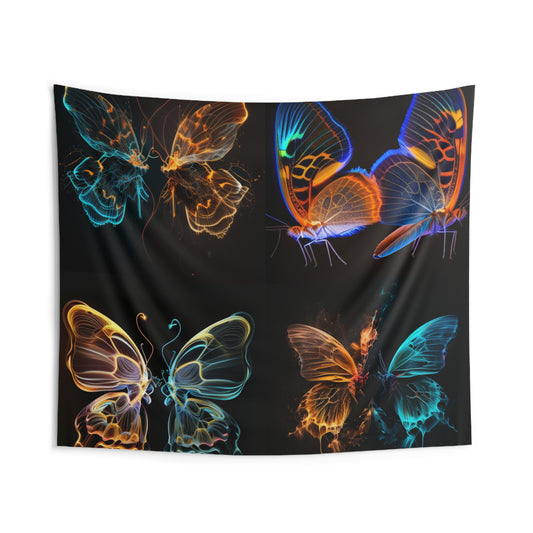 Indoor Wall Tapestries Neon Glo Butterfly 5