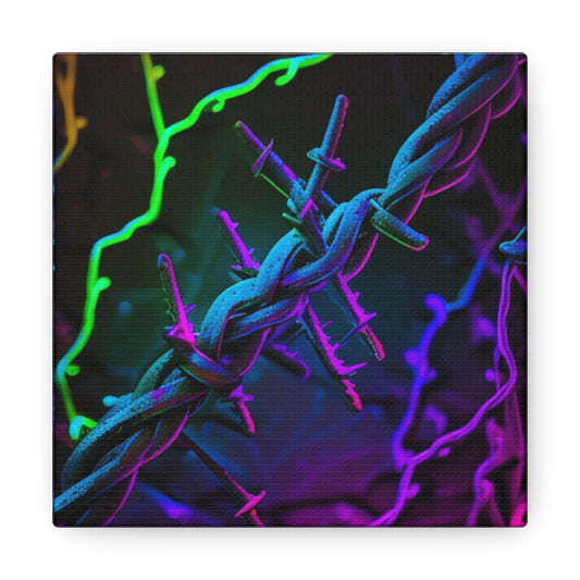 Canvas Gallery Wraps Macro Neon Barbs 4