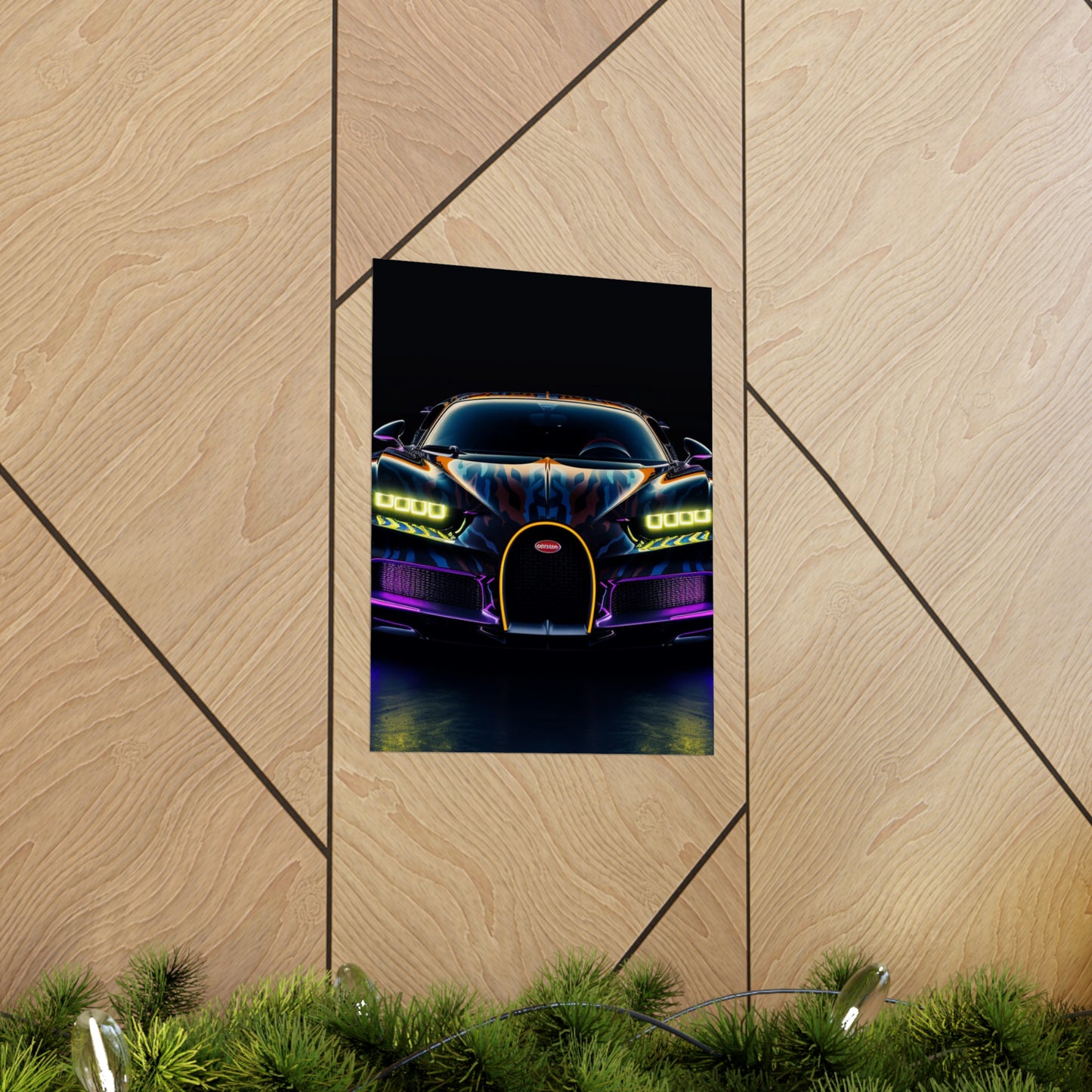 Premium Matte Vertical Posters Hyper Bugatti Chiron 3