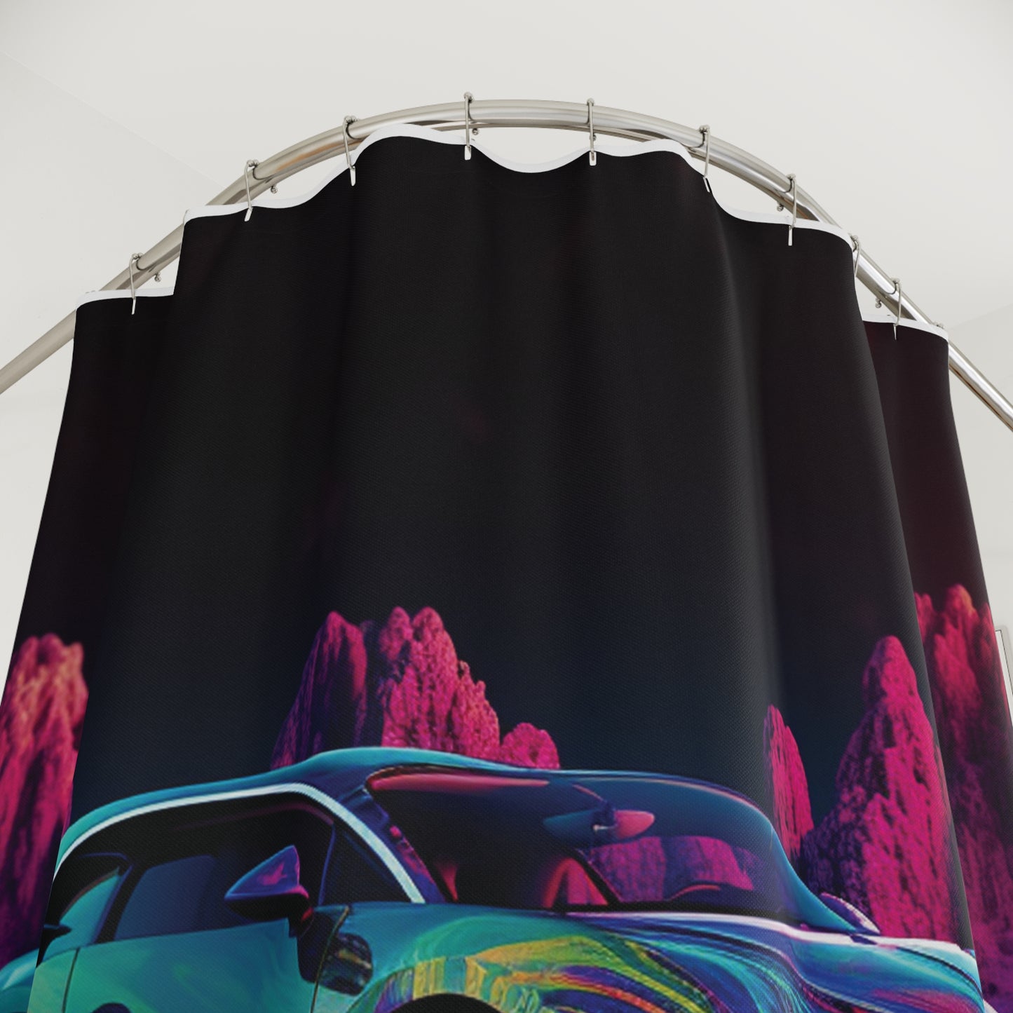 Polyester Shower Curtain Florescent Bugatti Flair 2