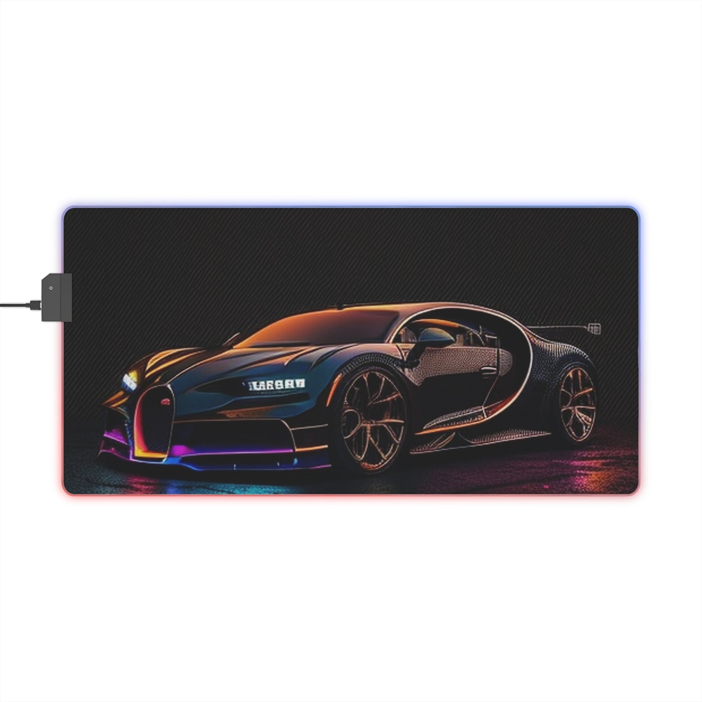 LED Gaming Mouse Pad Bugatti Chiron Super 4