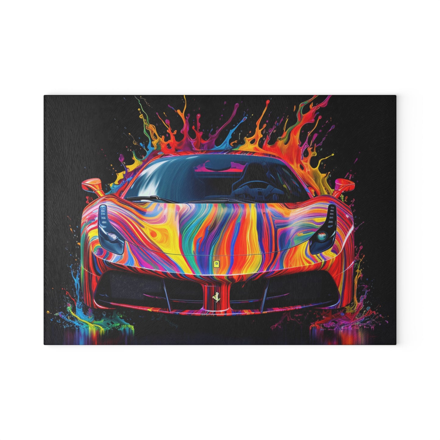 Glass Cutting Board Ferrari Fusion Water 4