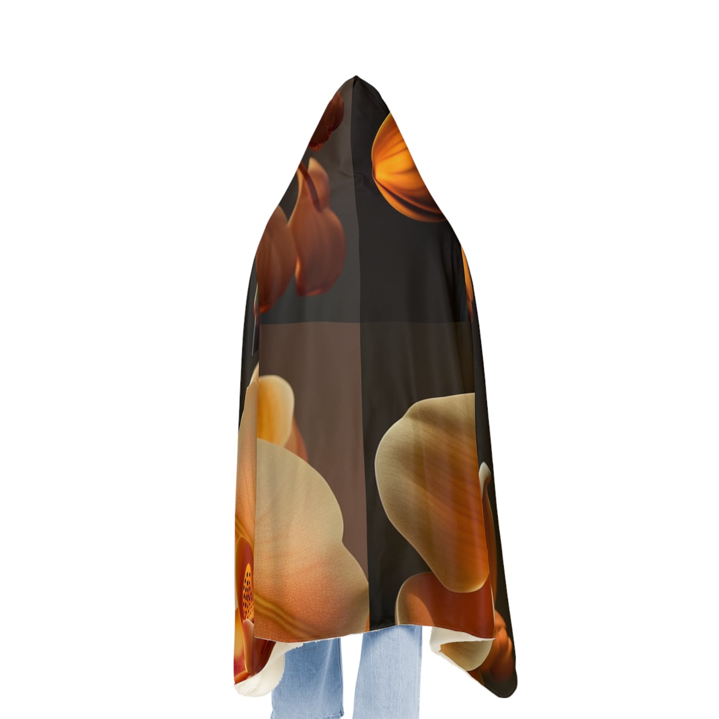 Snuggle Hooded Blanket Orange Orchid 5