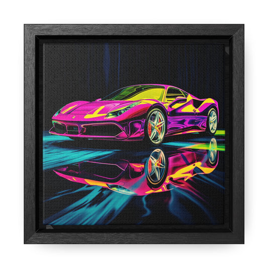 Gallery Canvas Wraps, Square Frame Pink Ferrari Macro 3