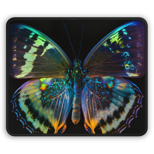 Gaming Mouse Pad  Neon Butterfly Flair 4