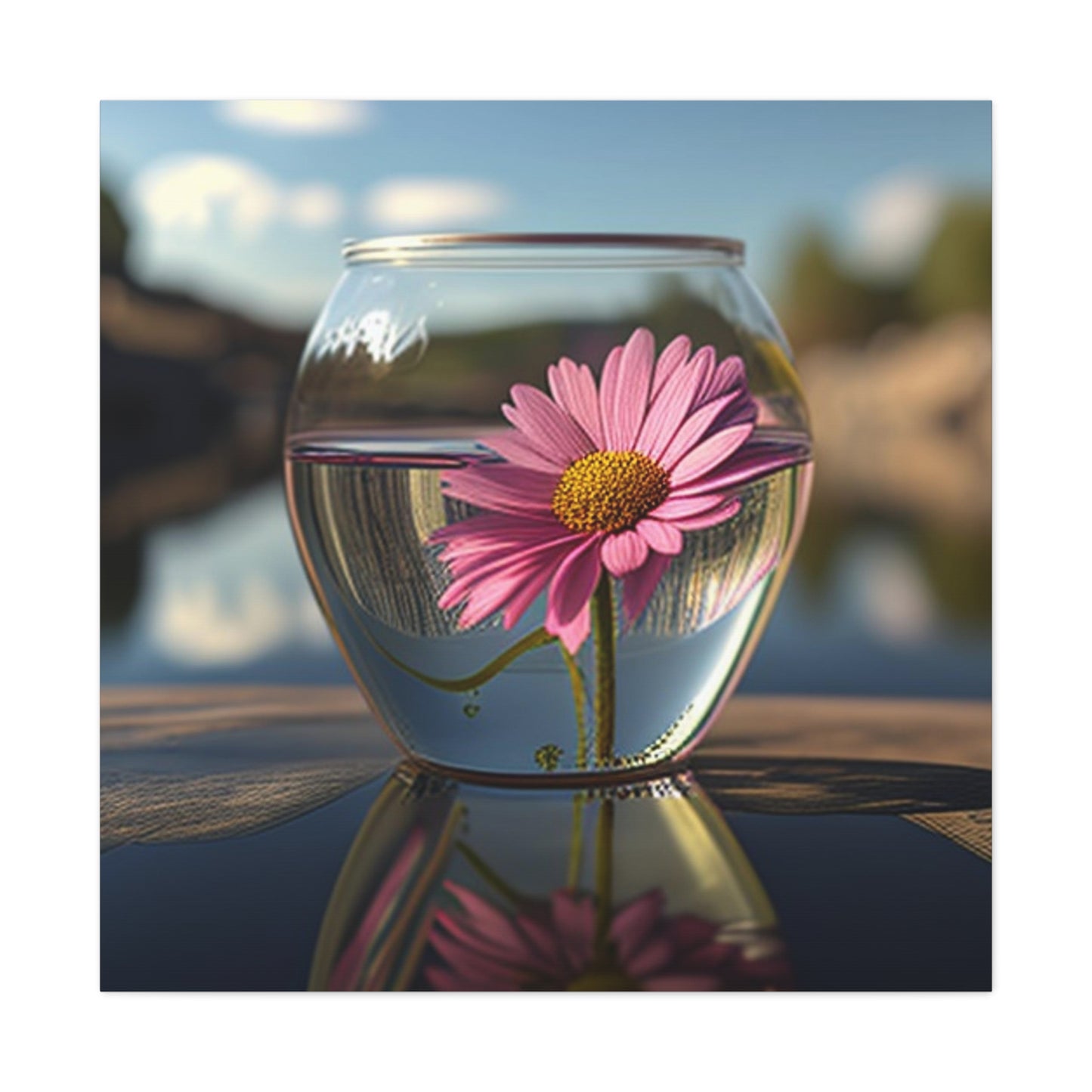 Canvas Gallery Wraps Pink Daisy 3