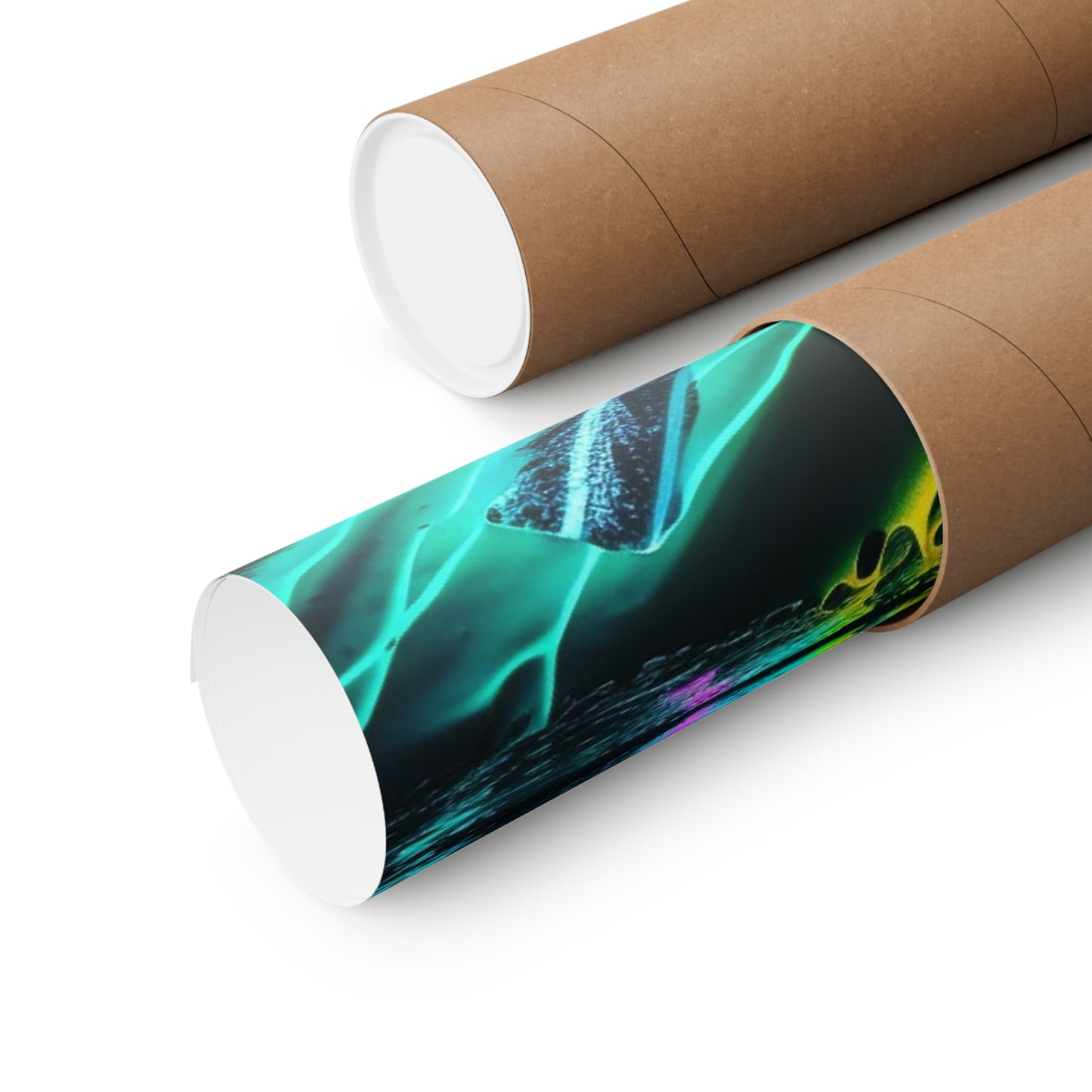 Premium Matte Vertical Posters Florescent Glow 2