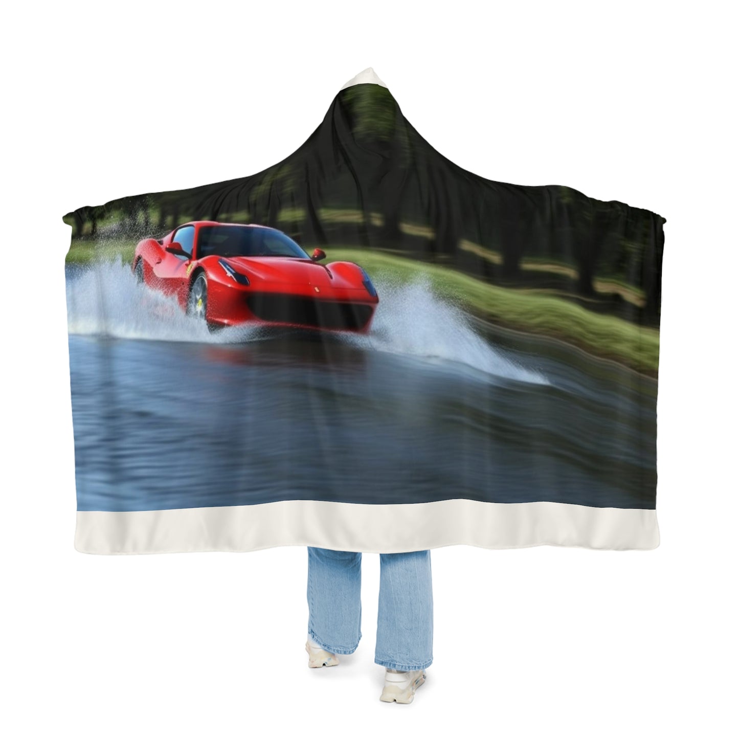 Snuggle Hooded Blanket Water Ferrari Splash 3