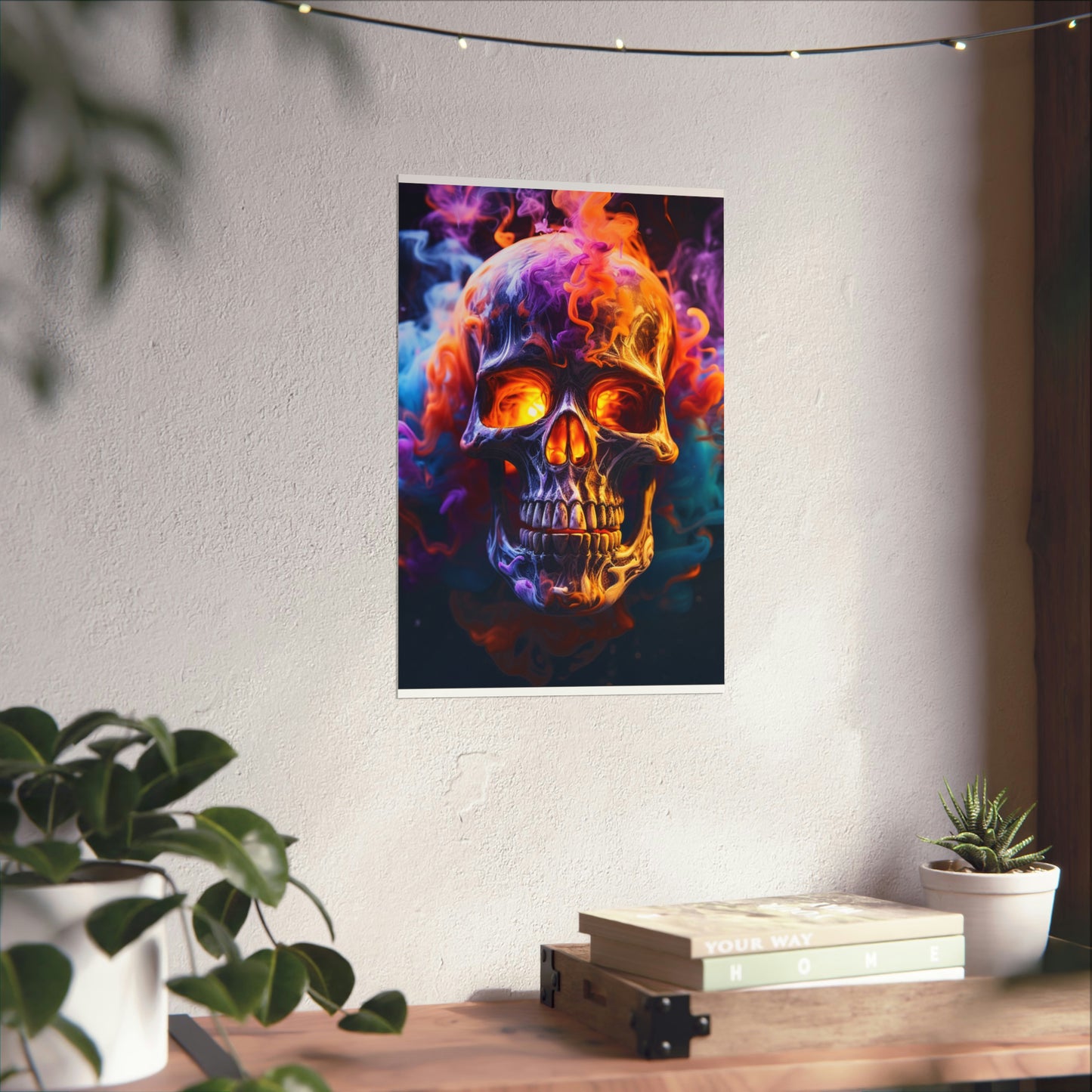 Premium Matte Vertical Posters Macro Skull 2