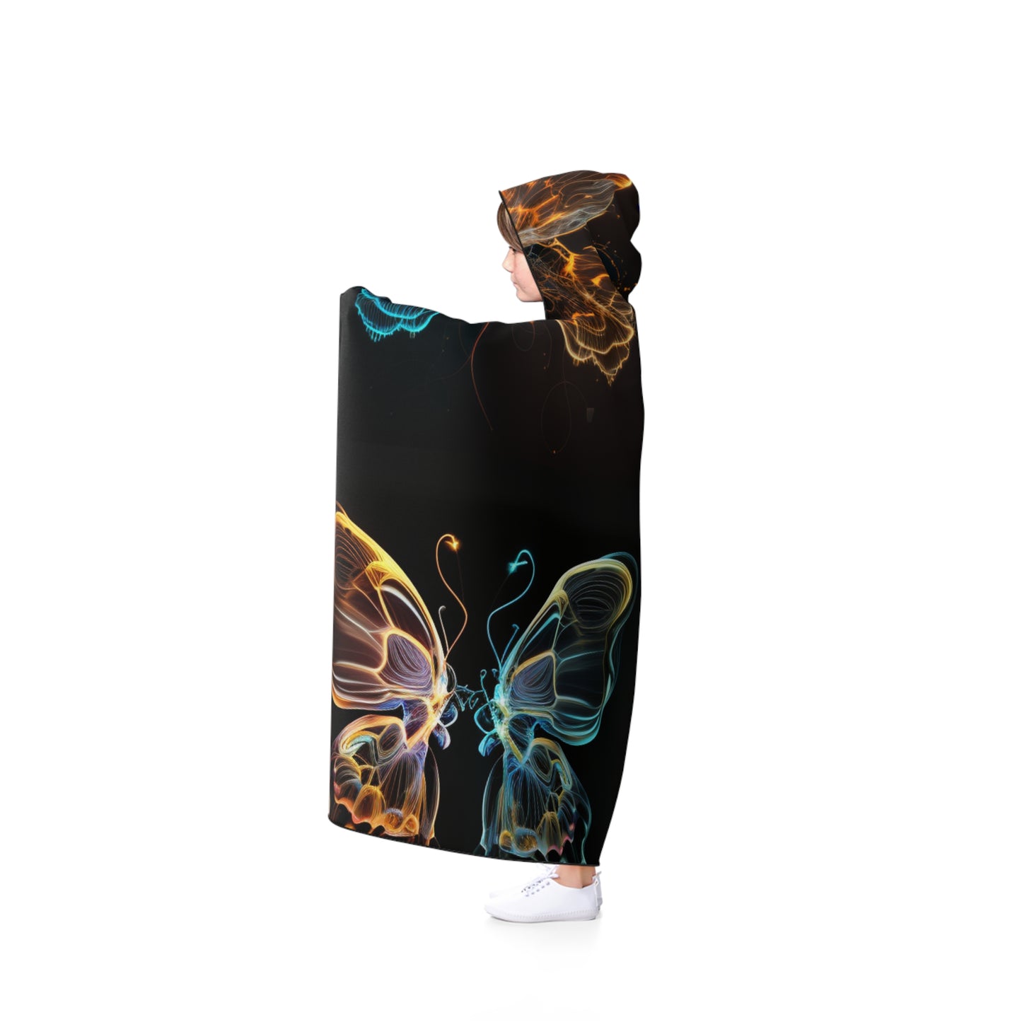 Hooded Blanket Neon Glo Butterfly 5