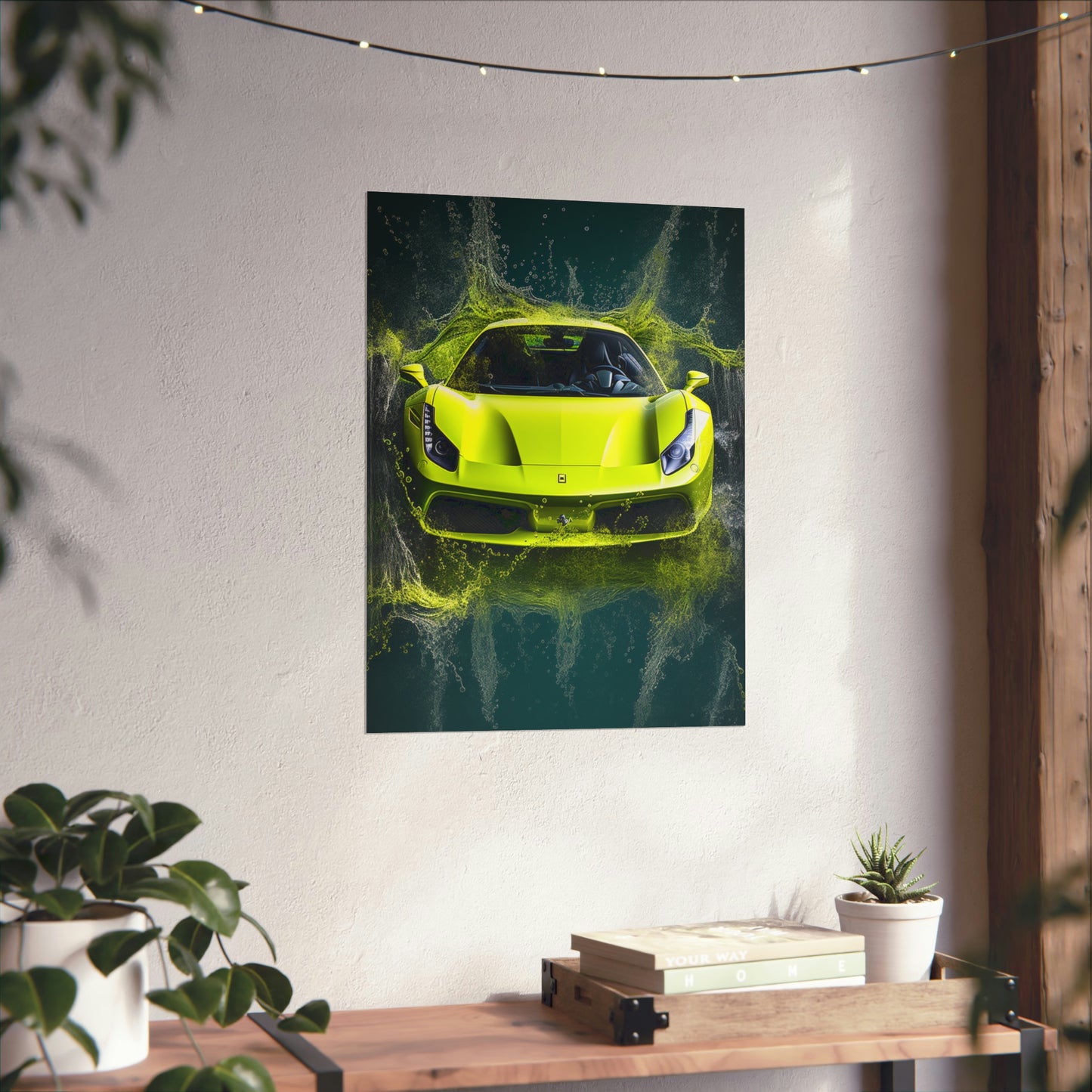 Premium Matte Vertical Posters Farrari Water 4