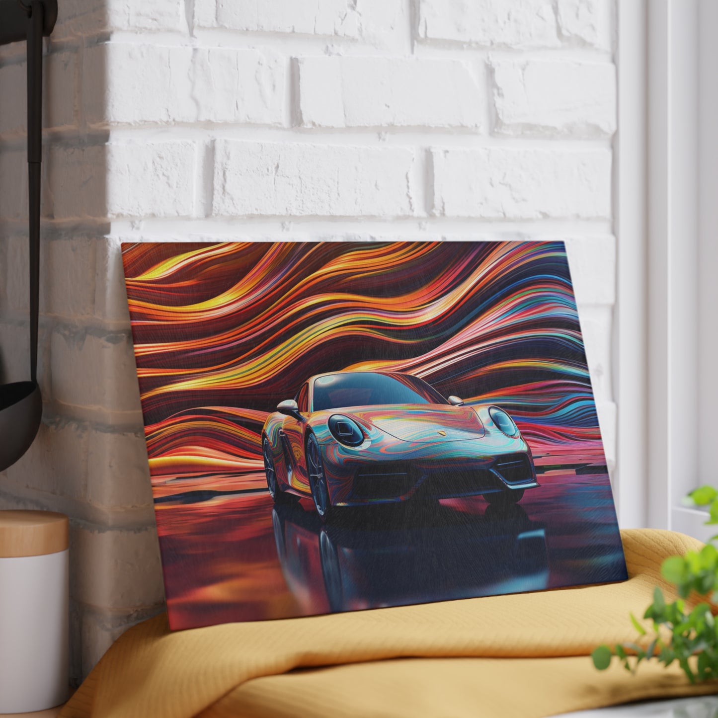 Glass Cutting Board Porsche Water Fusion 1