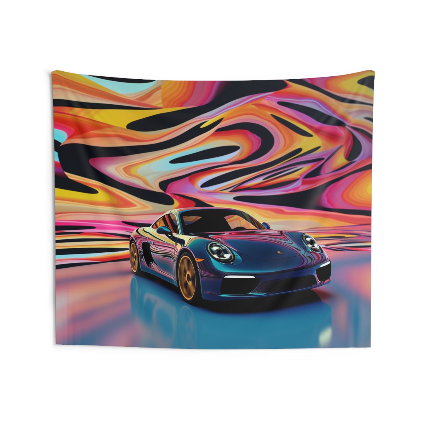 Indoor Wall Tapestries Porsche Water Fusion 2