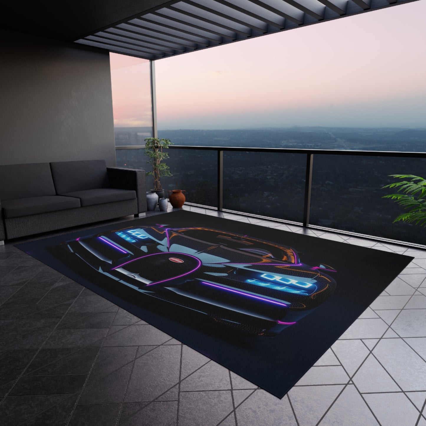 Outdoor Rug  Hyper Bugatti Chiron 2